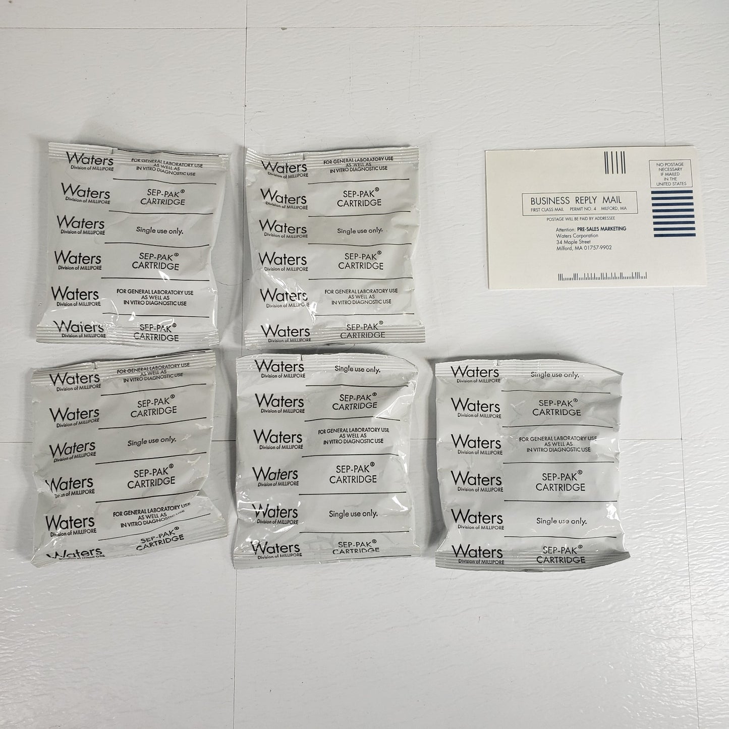 Waters WAT023525 Sep-Pak Accell Plus QMA Light SPE Cartridges 50/Pack Sealed