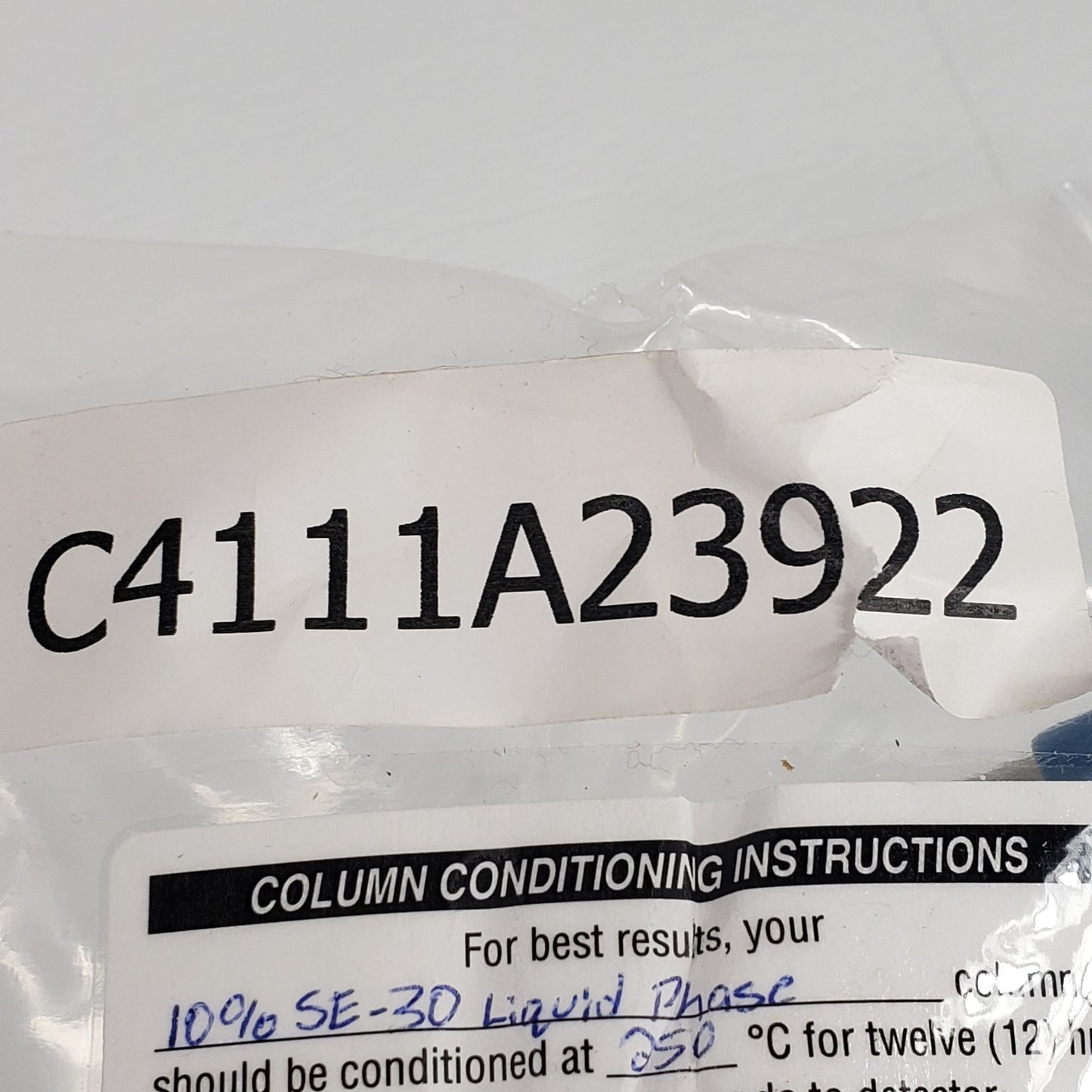 GOW-MAC C4111A23922 Stainless Steel Gas Chromatography Column for Complex Mixes