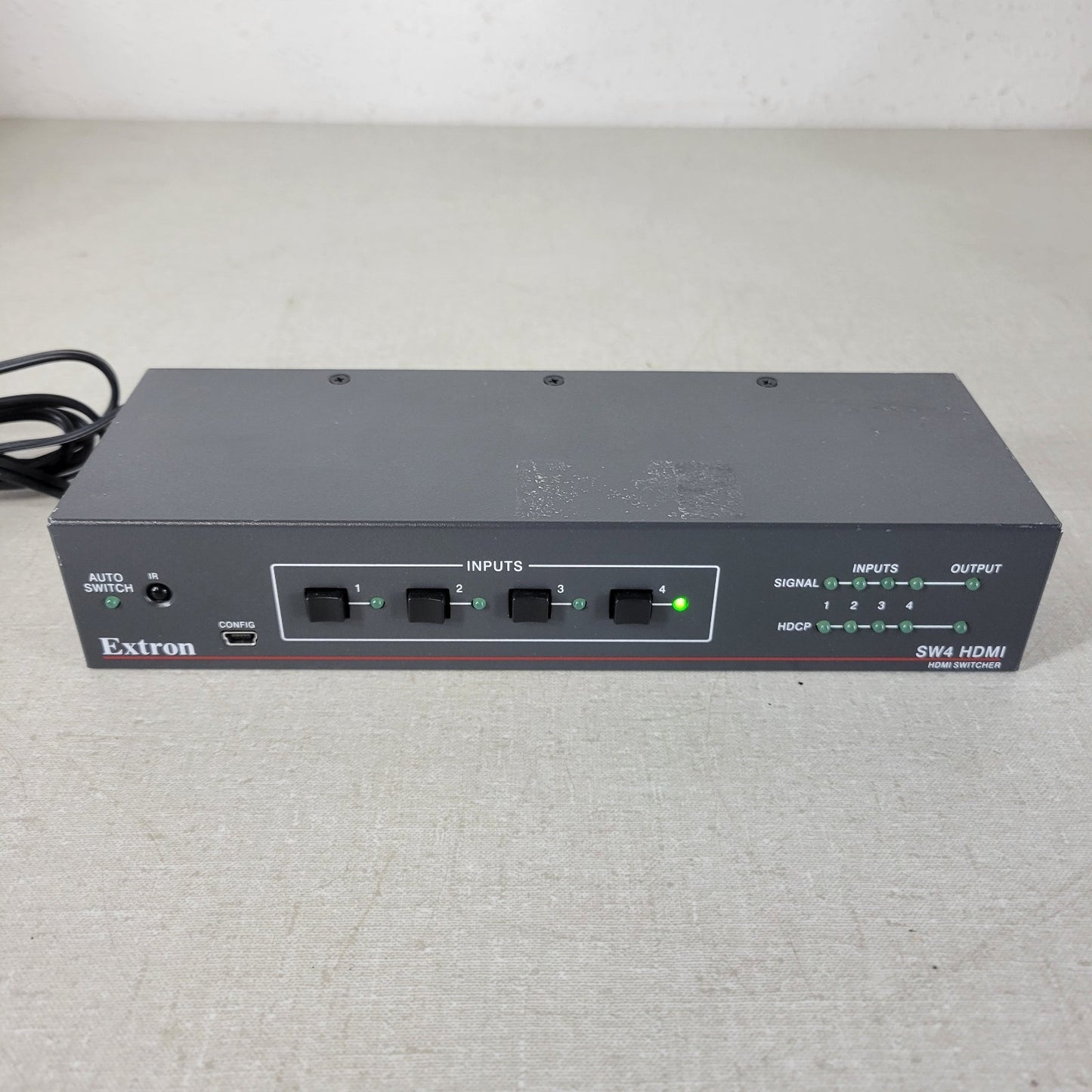 EXTRON SW4 HDMI Switcher with Power Supply, 4 HDMI Inputs, 1 HDMI Output