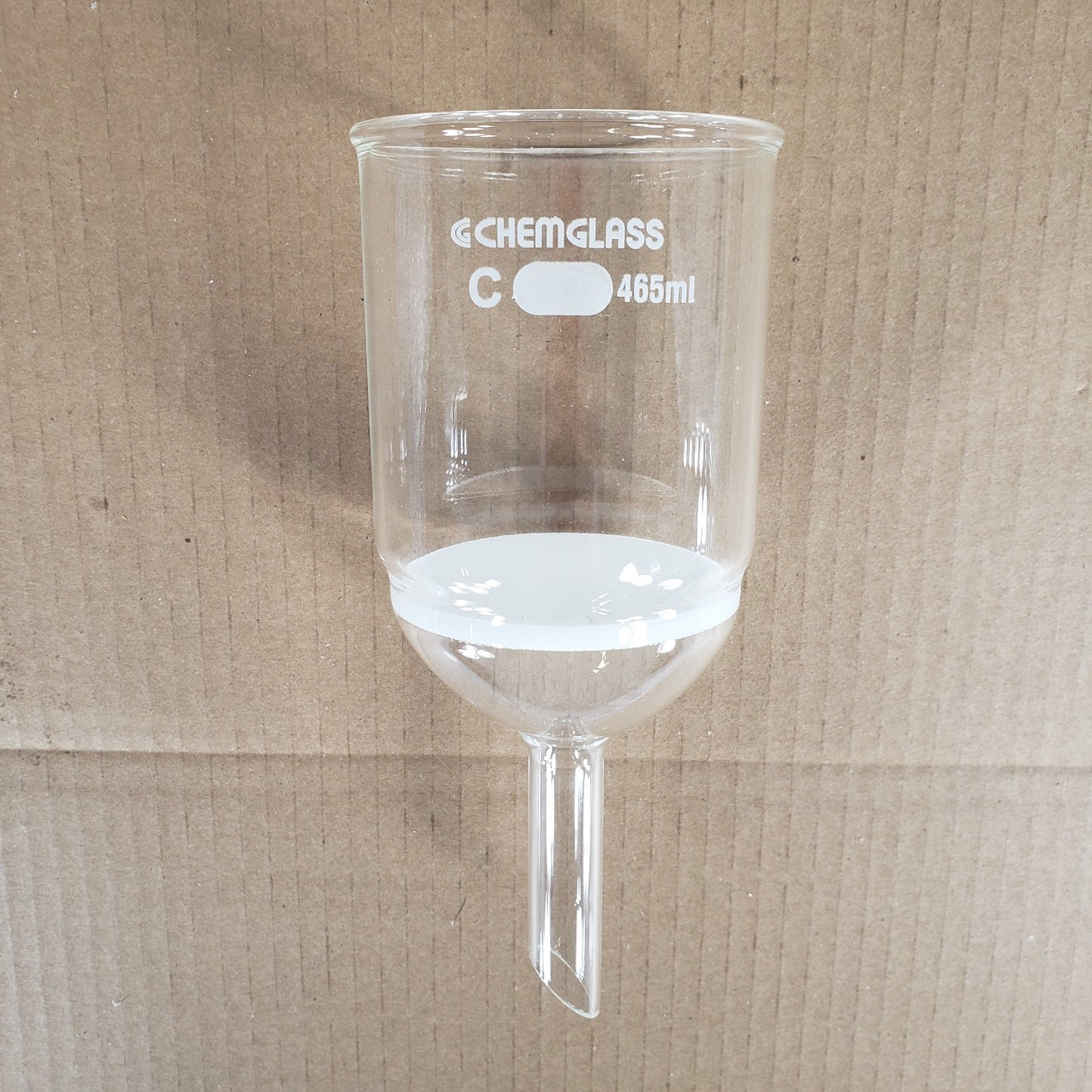 Chemglass CG-1402-L-05 Buchner Filter Funnel Extra Capacity 465mL Coarse Frit