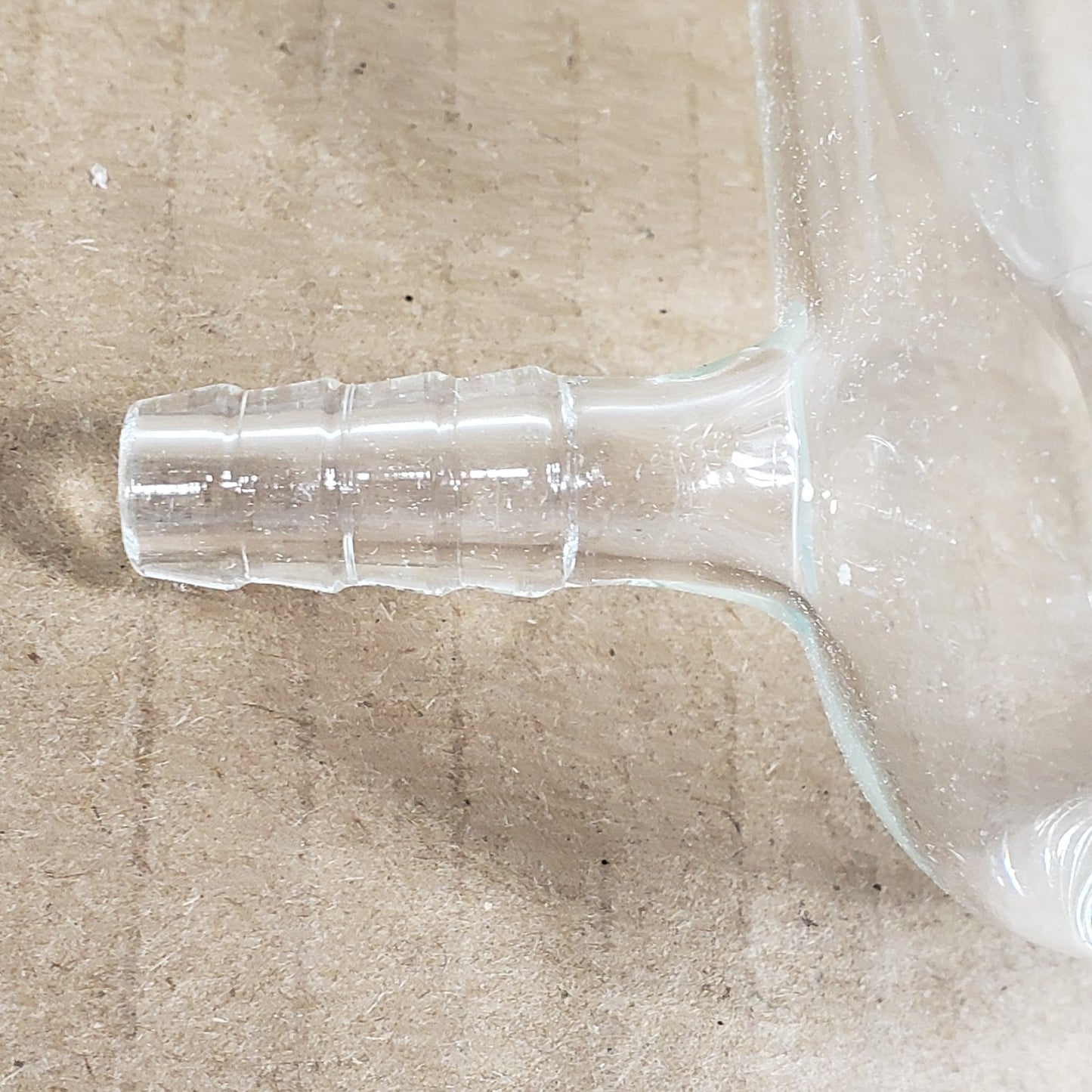 Chemglass CG-1368 Style Allihn Reflux Condenser 55/50 Bottom 1/4" Barb Hose Top