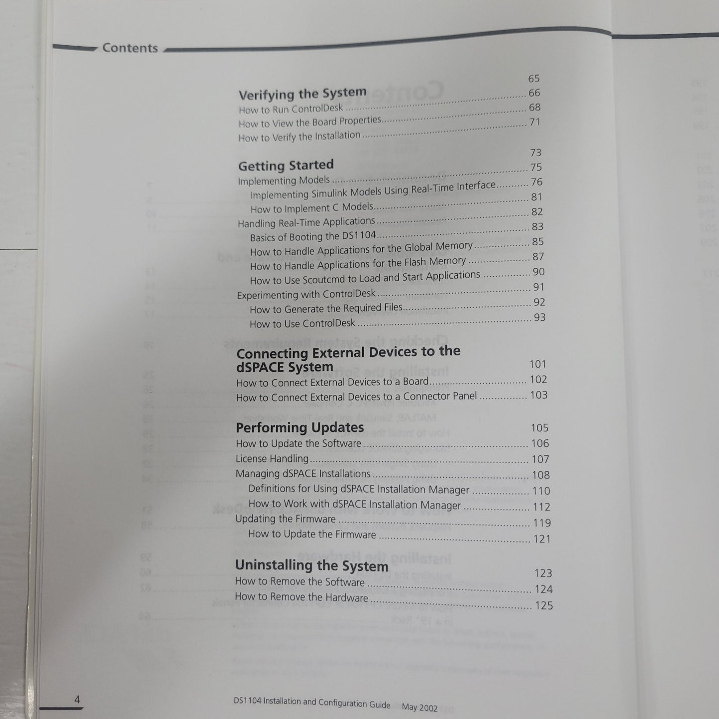 dSPACE DS1104 R&D Controller Board Installation Configuration Guide Rev 3.4