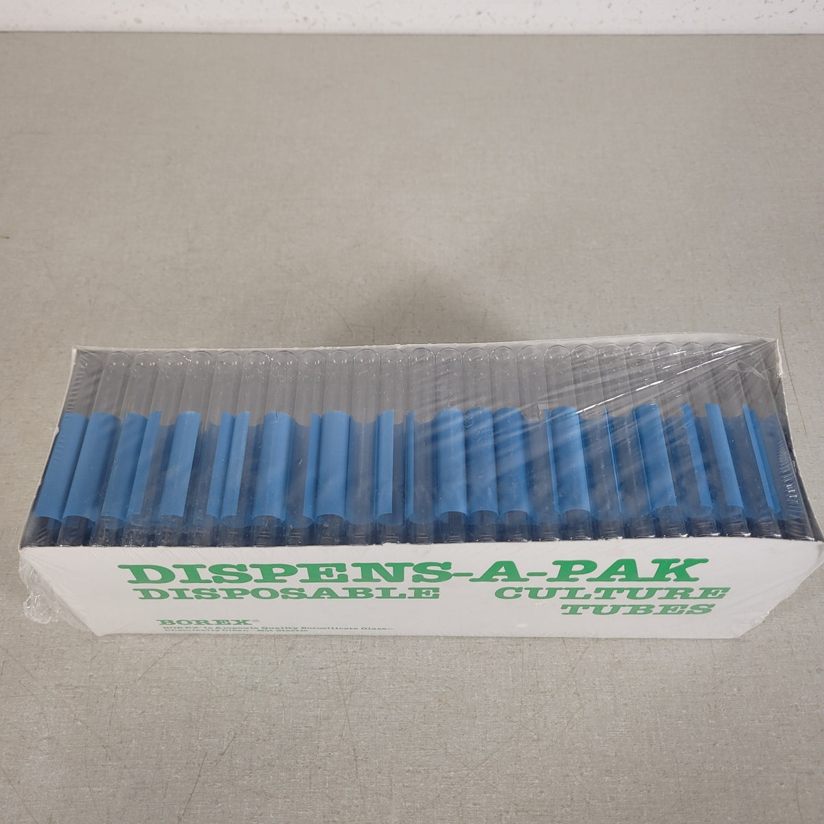 Borex 13x100mm Borosilicate Glass Culture Test Tubes Disposable 250 Pack