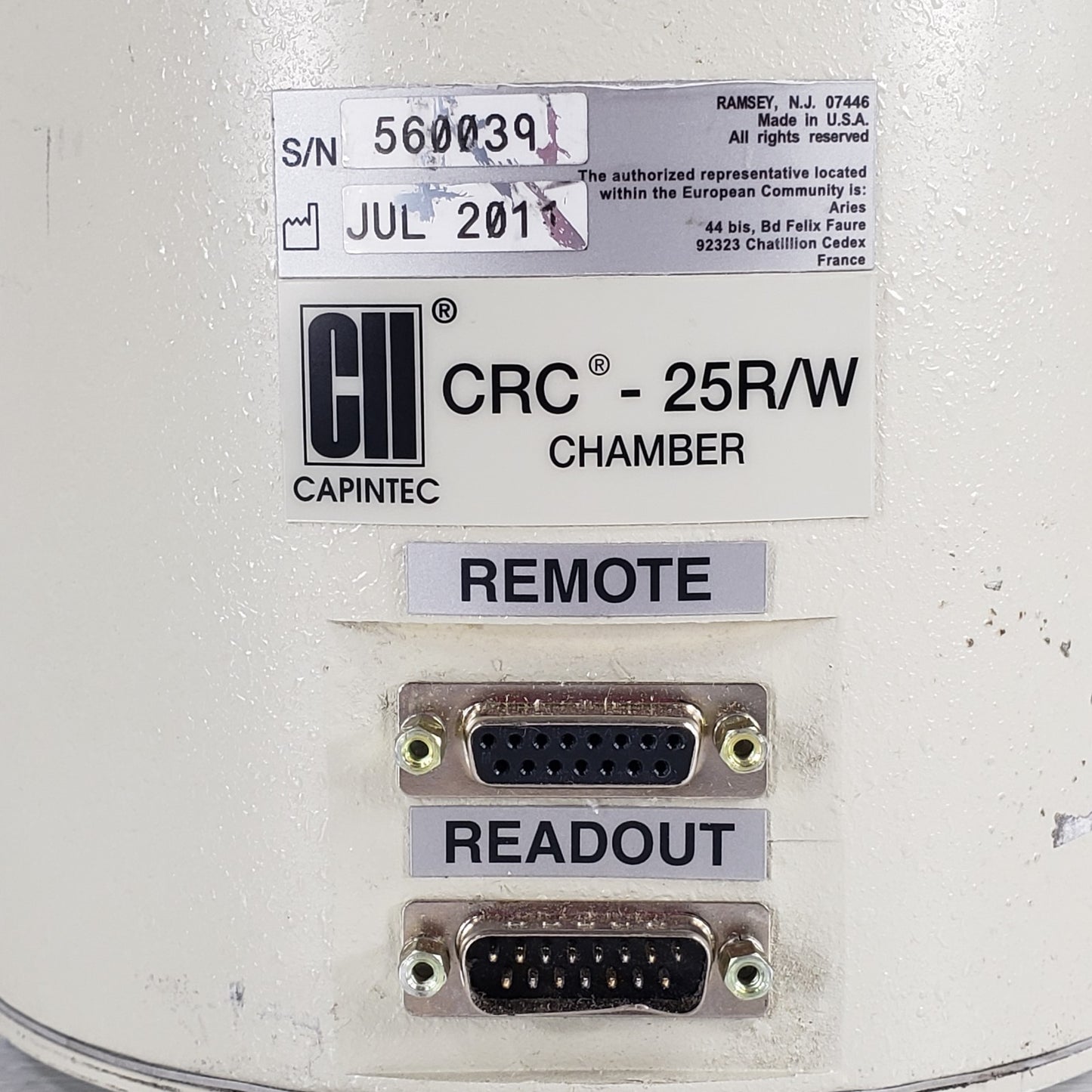 Capintec CRC-25R/W Ionization Chamber CRC-R Dose Calibrator Nuclear Med