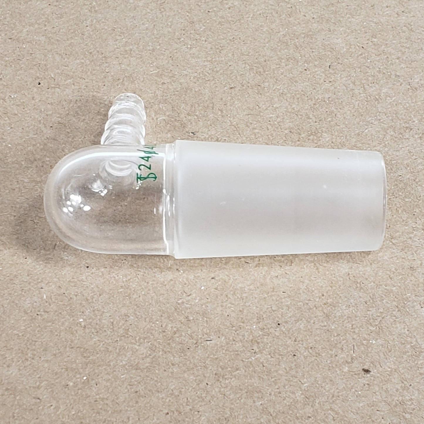 Lot of 3 Chemglass CG-1014-01 Glass Inlet Adapter for 24/40 Inner Joint 90°