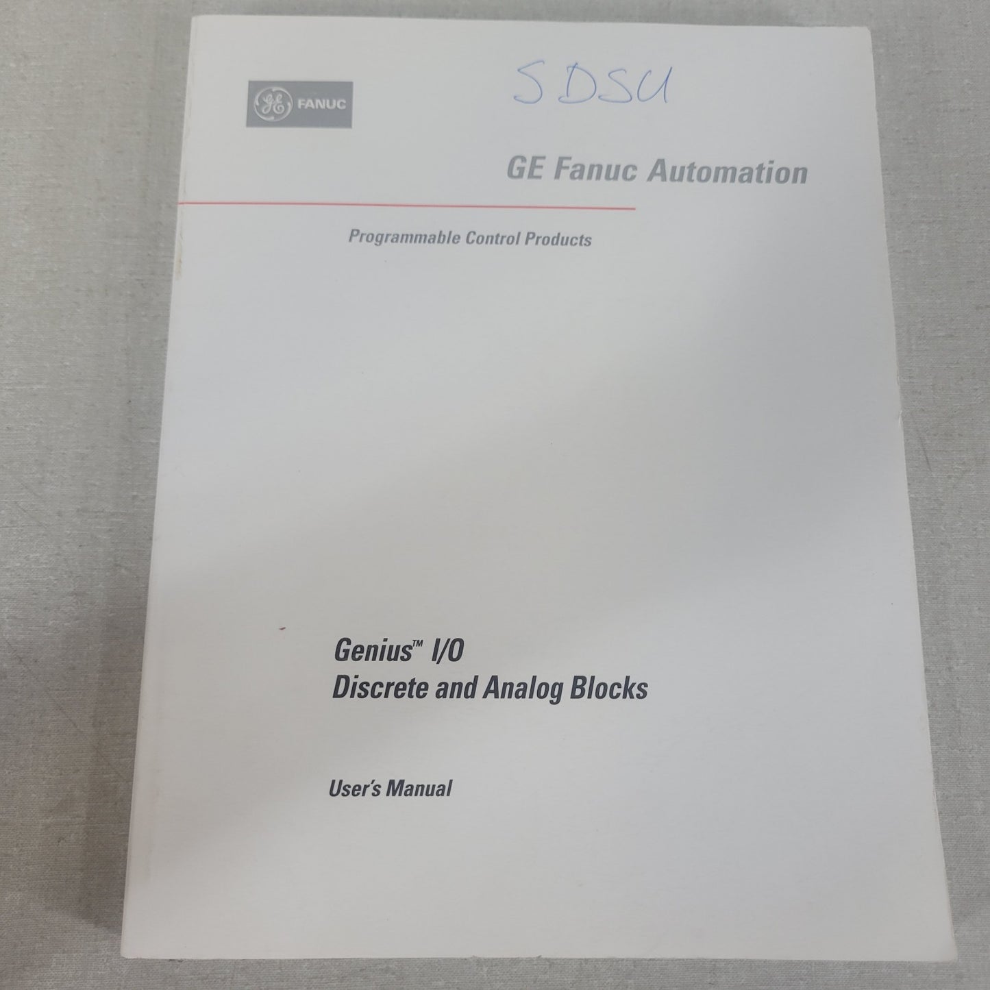 GE Fanuc GEK-90486D-2 Genius I/O Discrete Analog Blocks PLC User Manual