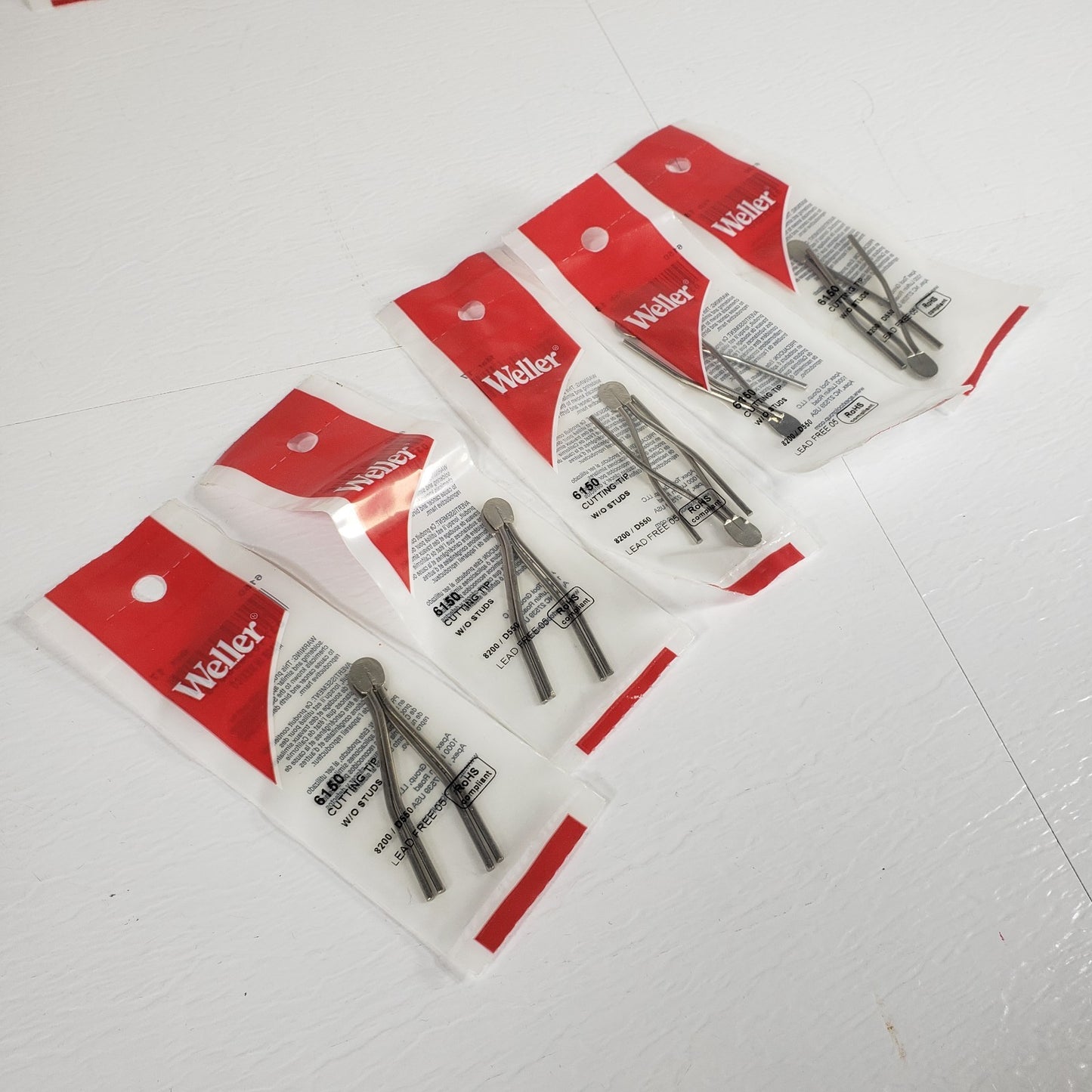 Weller 6150 Cutting Tips Lot of 5 Packs 10 Tips Total 8200 D550 D650