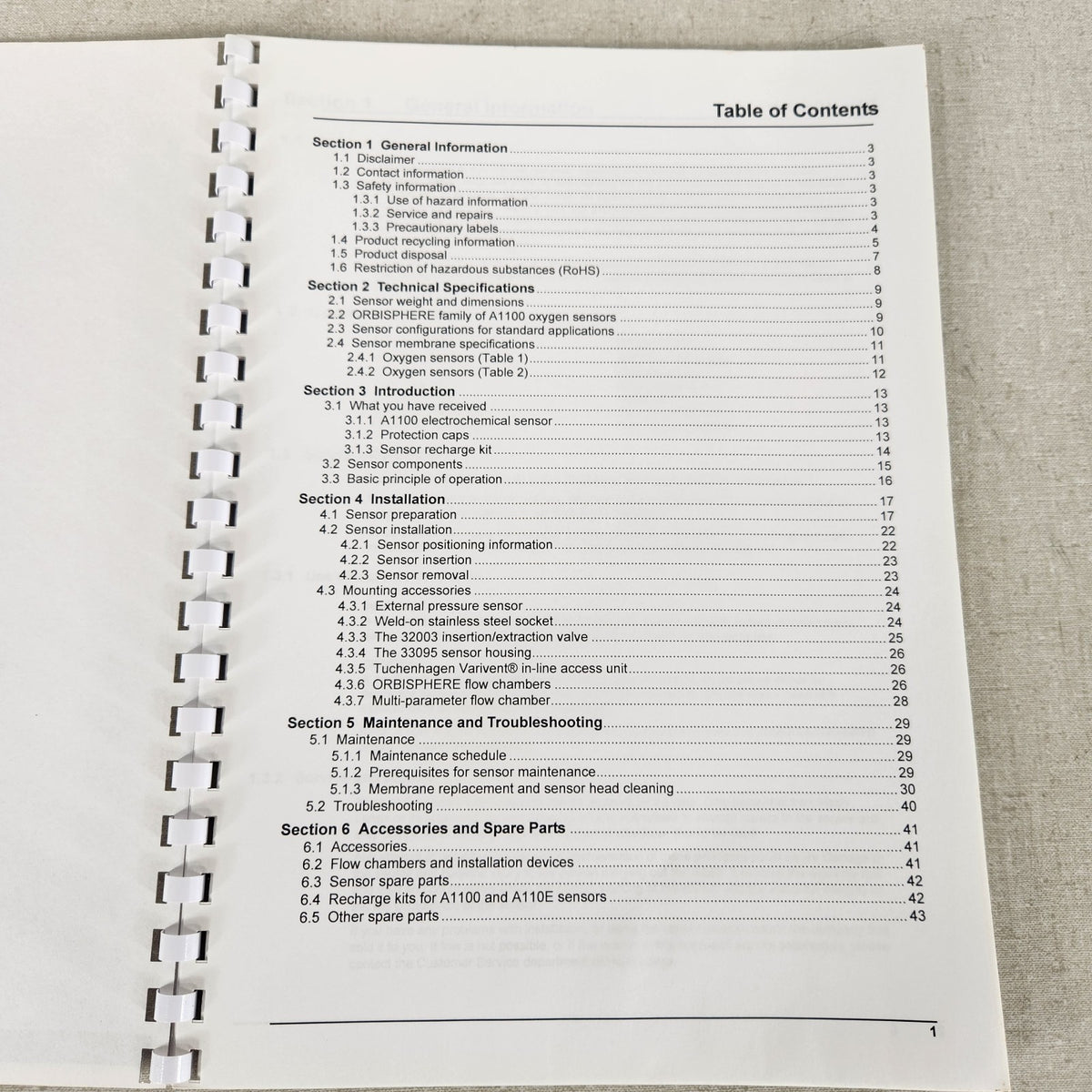 4x Hach Lange ORBISPHERE 3650 A1100 Manuals Calibration Tables Guides
