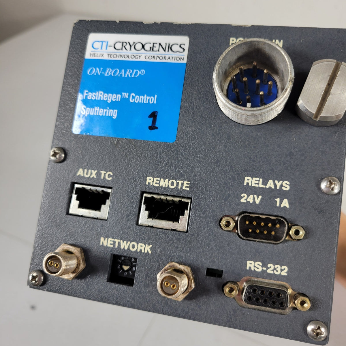 CTI Cryogenics 8113036G001 On-Board FastRegen Sputtering Control Module w/ Panel