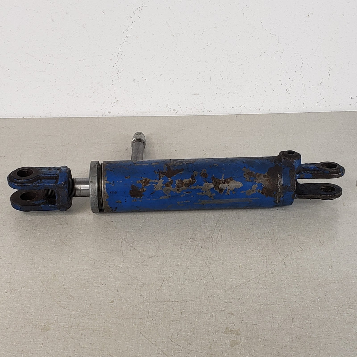 Pioneer Hydraulic Cylinder Ram w/ Quick Connect Coupler Blue Untested