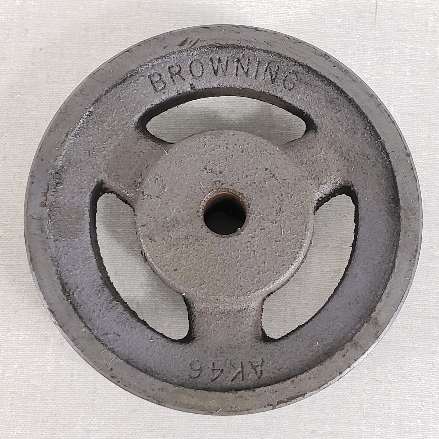 Browning AK46 Cast Iron Single Groove V-Belt Pulley 1/2" Bore 4-3/8" Diameter