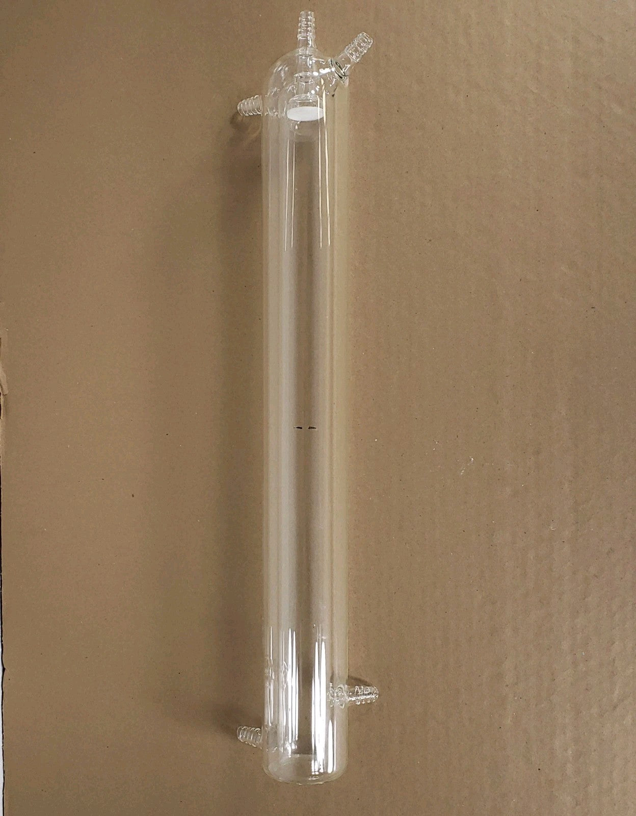 Custom Borosilicate Glass Shell & Tube Heat Exchanger w/Water Jacket Condenser