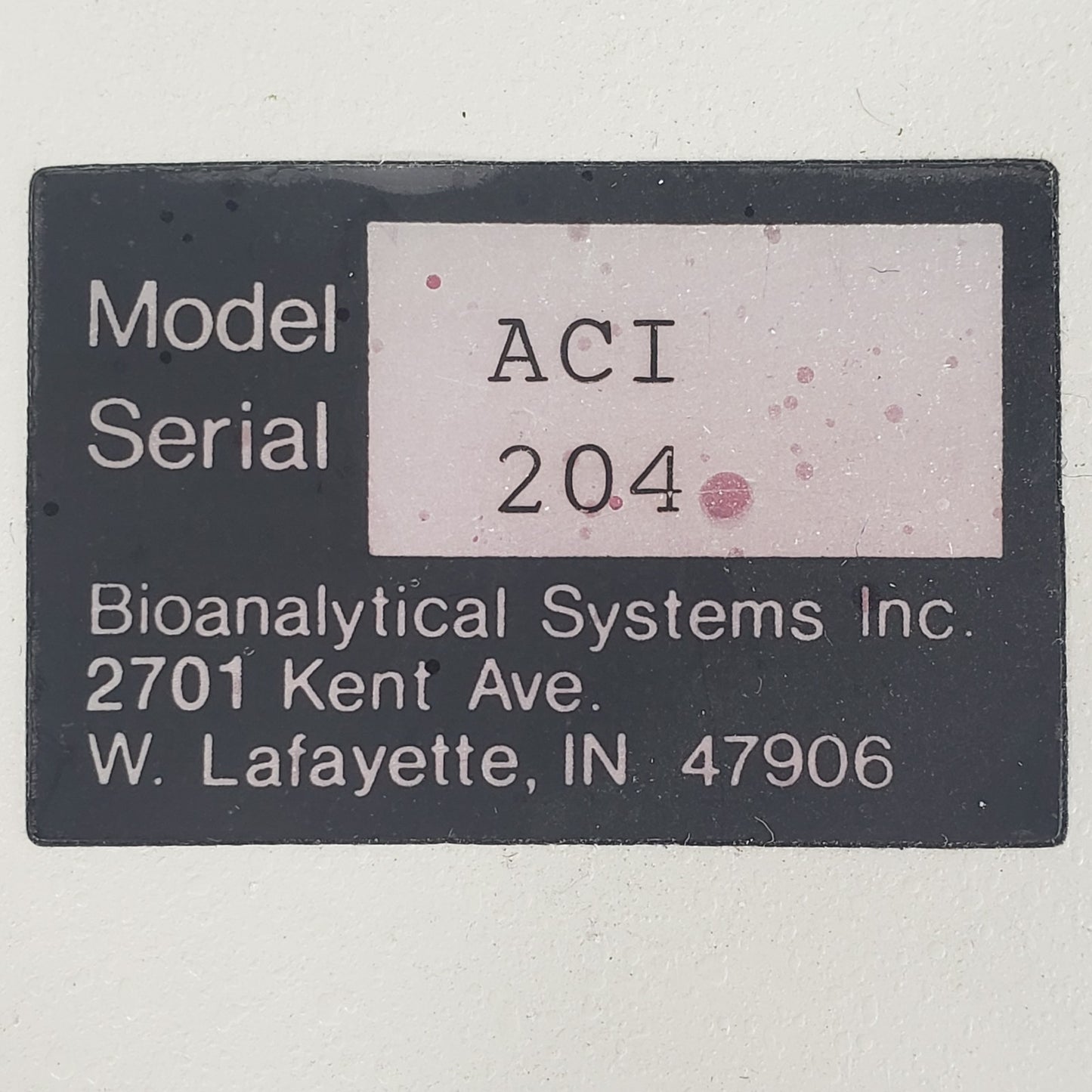Bioanalytical Systems BASi AC Impedance ACI DB37 Pos Neg Ground Cable C2