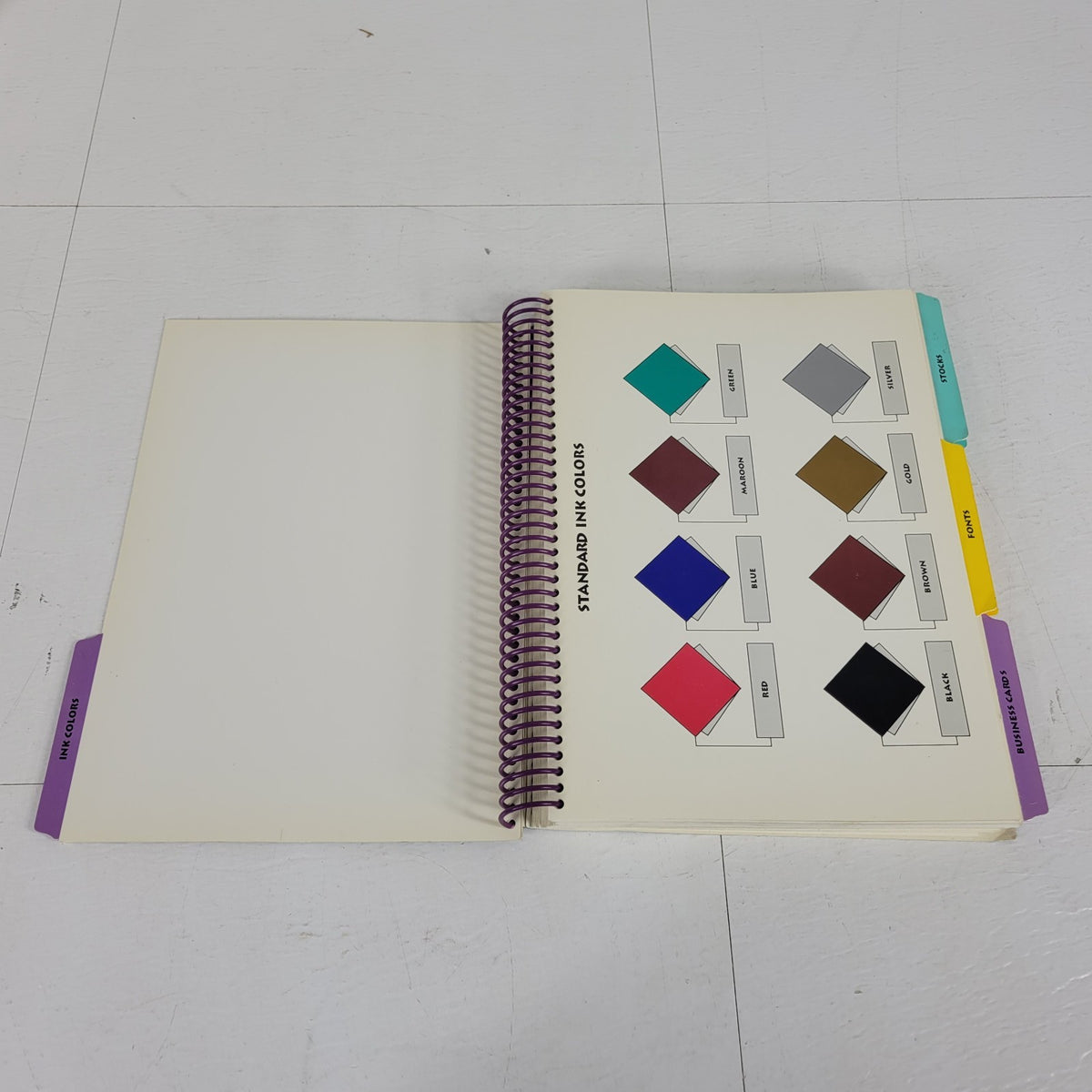 Instant Publisher IPS 950 Color Label Printer Sample Catalog Ink Fonts Guide