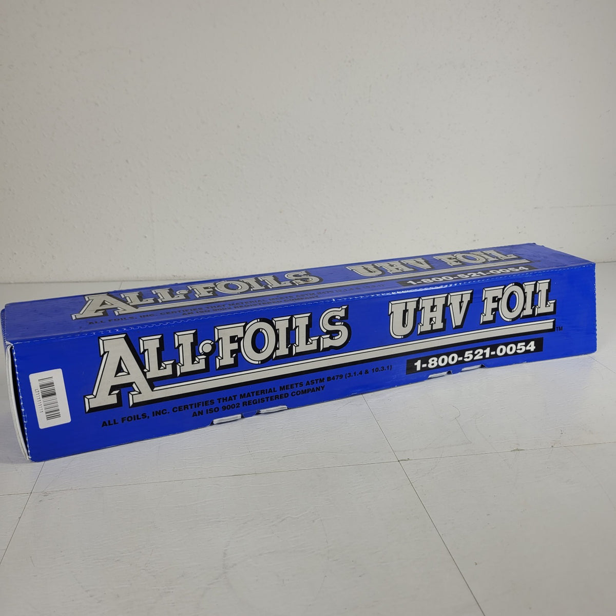 All Foils UHV Aluminum Foil .001" x 24" x ~400' ASTM B479 Cleanroom Vacuum