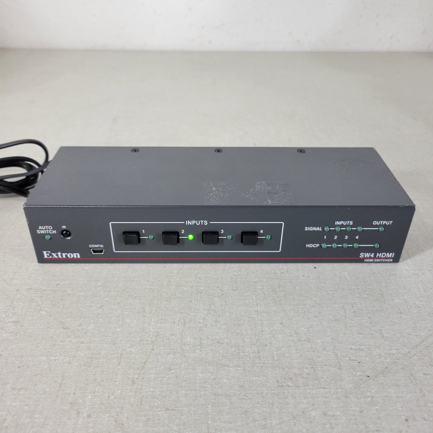 EXTRON SW4 HDMI Switcher with Power Supply, 4 HDMI Inputs, 1 HDMI Output