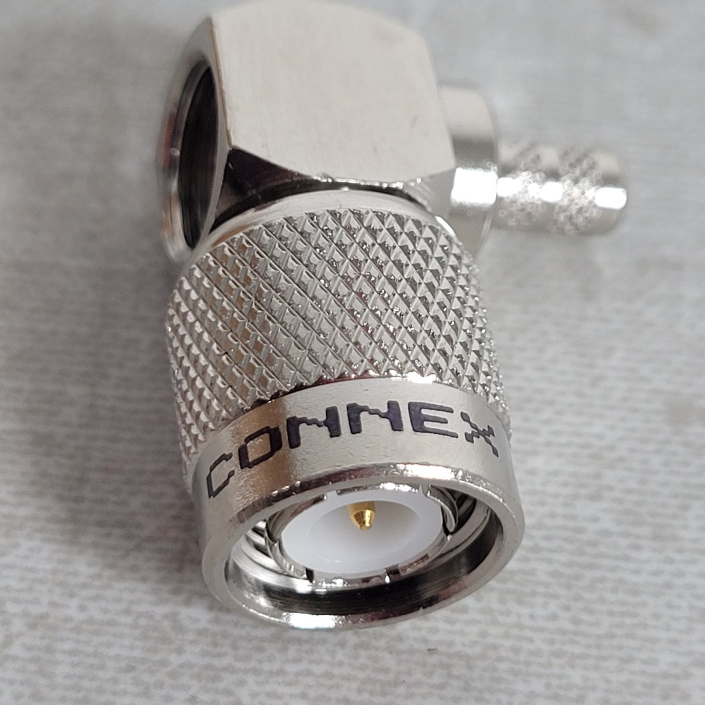 10 Unit Connex RF 122140RP RP-TNC Right Angle Plug 50 Ohm Solder Crimp Connector