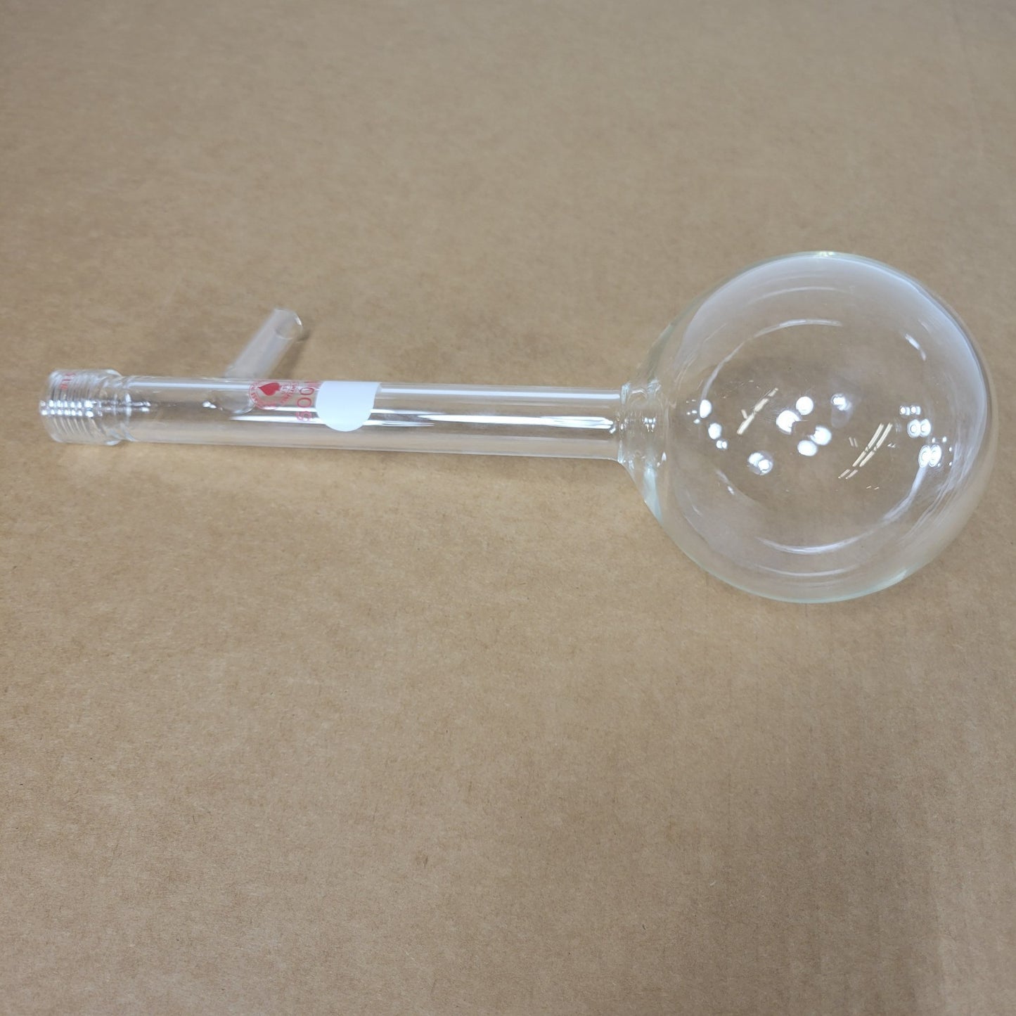 Ace Glass 7814-08 500mL Round Bottom Flask 3/8" OD Cajon Side Arm #15 Threads