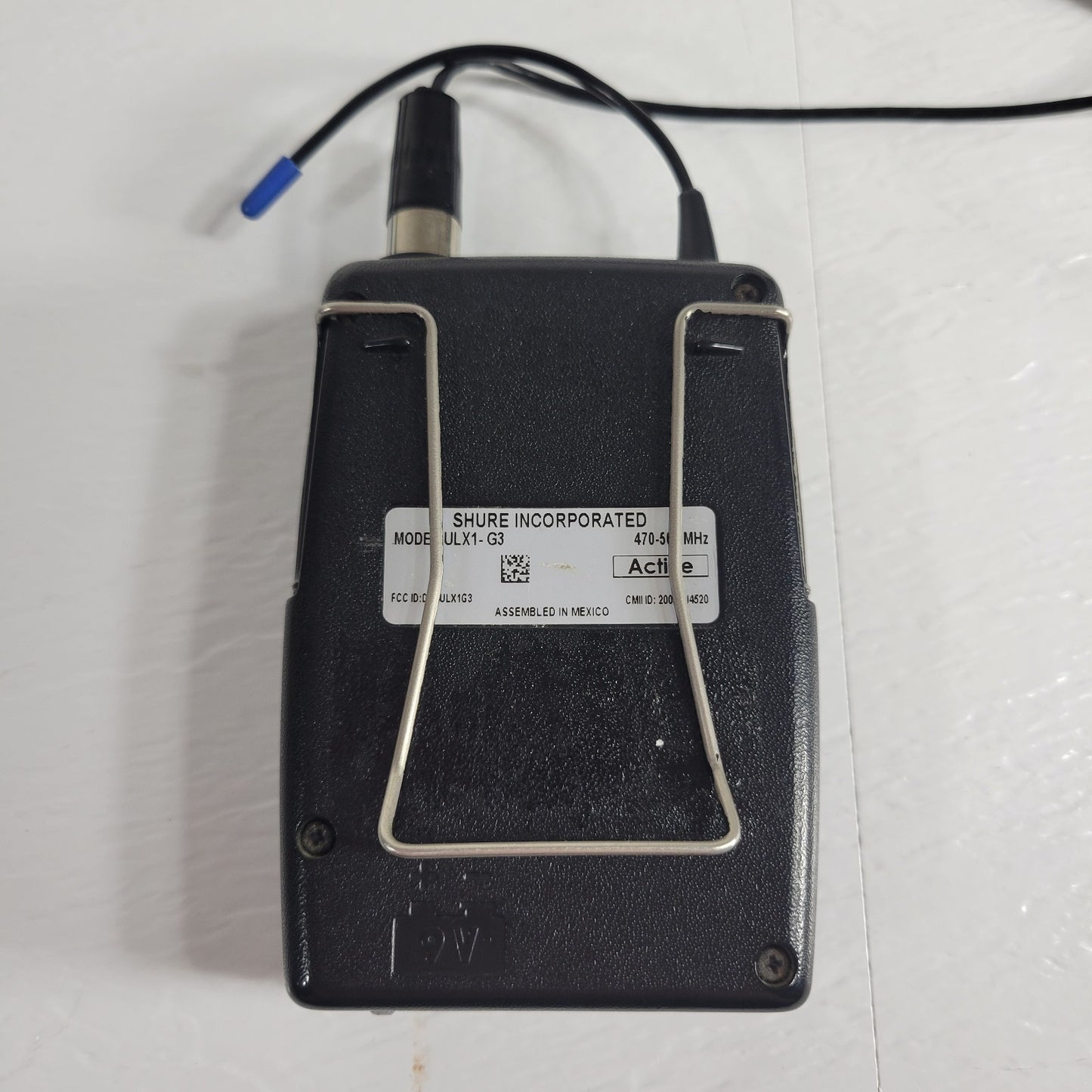 Shure ULXS4-G3 Wireless Receiver w/ ULX1-G3 Bodypack 470-506MHz