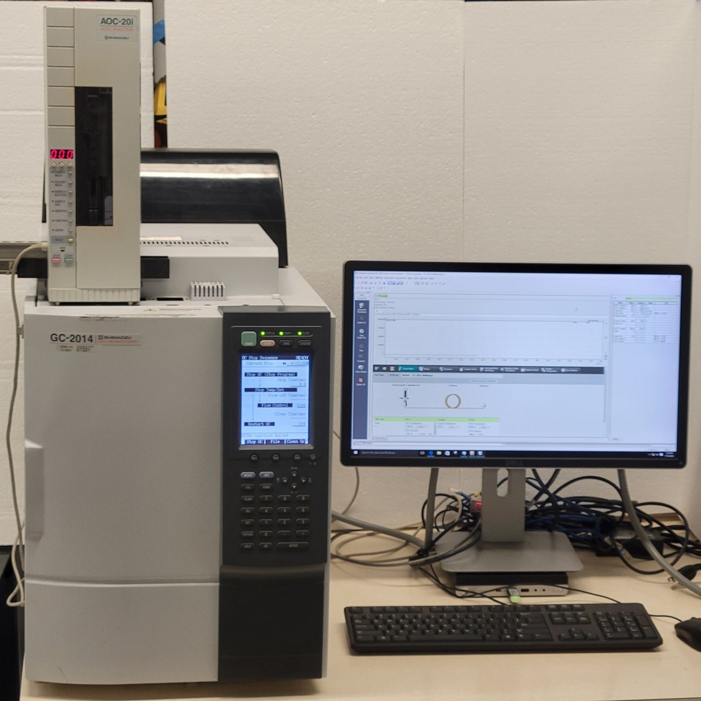 TESTED Shimadzu GC-2014AFsc GC Gas Chromat FID AOC-20i LabSolutions PC & License