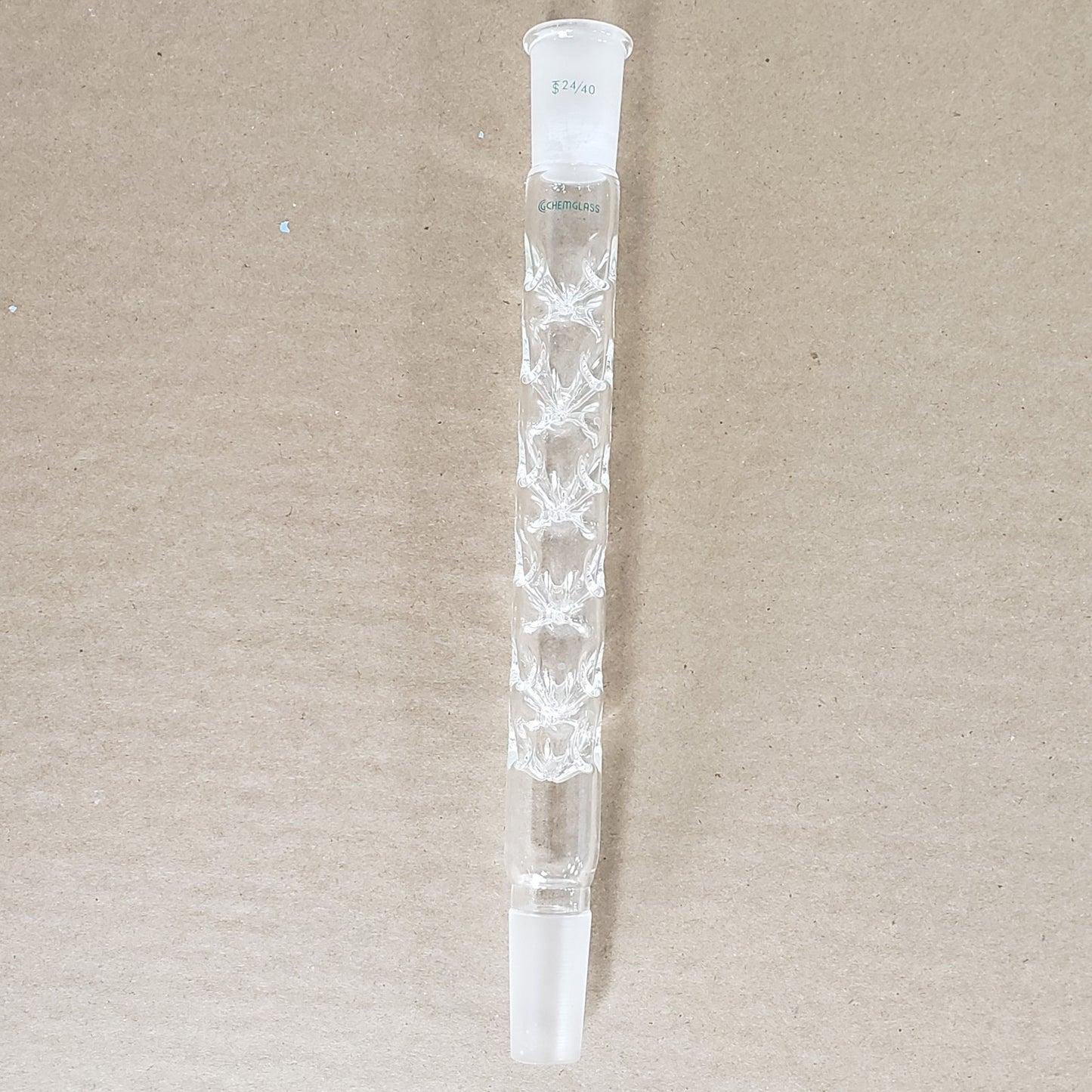 Chemglass CG-1231-18 Distilling Column 24/40 Joint 300mm Tall Vigreux Column