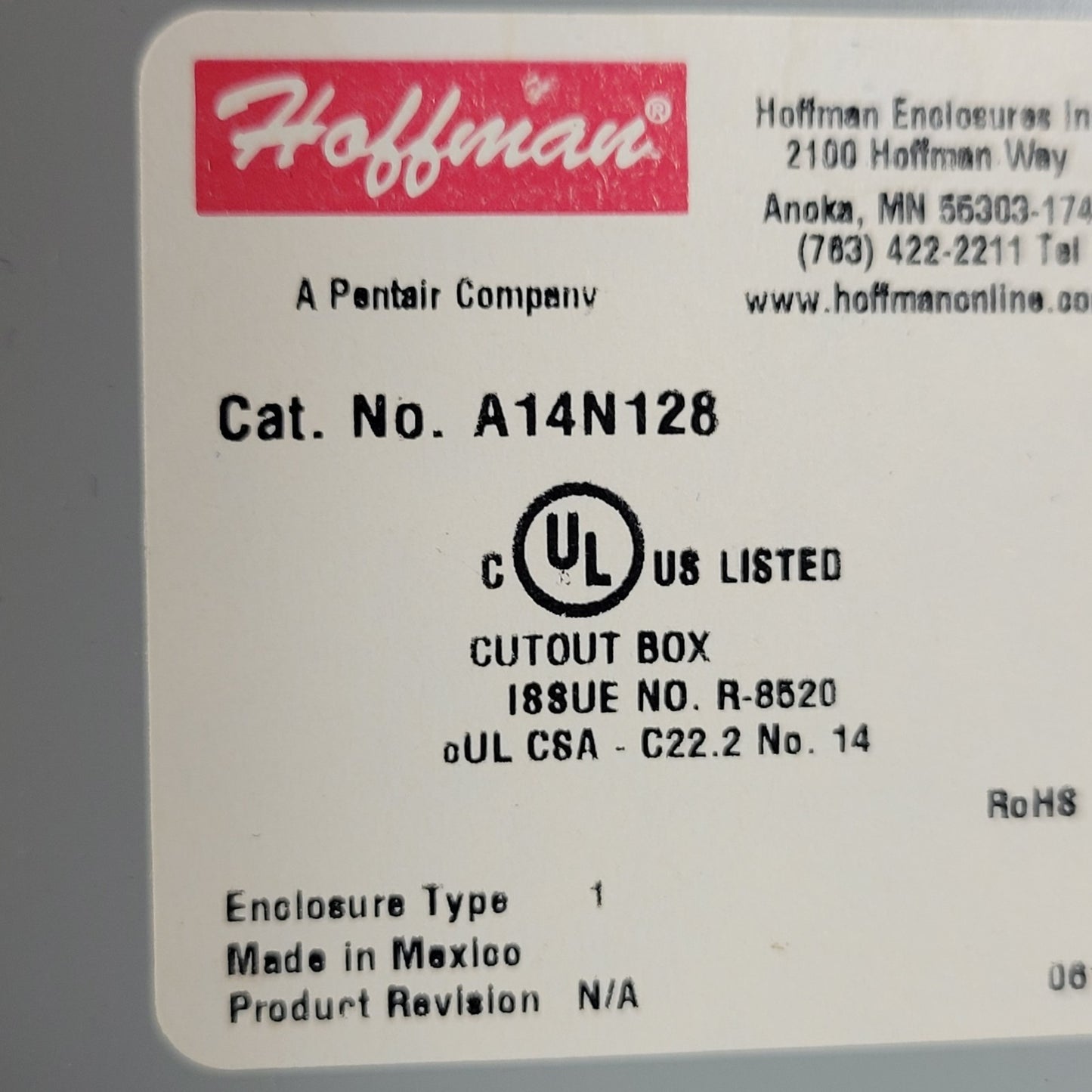 Gamry Potentiostat Electrical Box, 25-Pin DB-25 Connect, PCR-CB 985 Cell Box