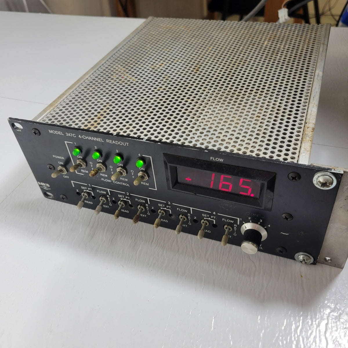 MKS Granville Phillips 247C 4-Channel Readout Mass Flow Controller Power Supply