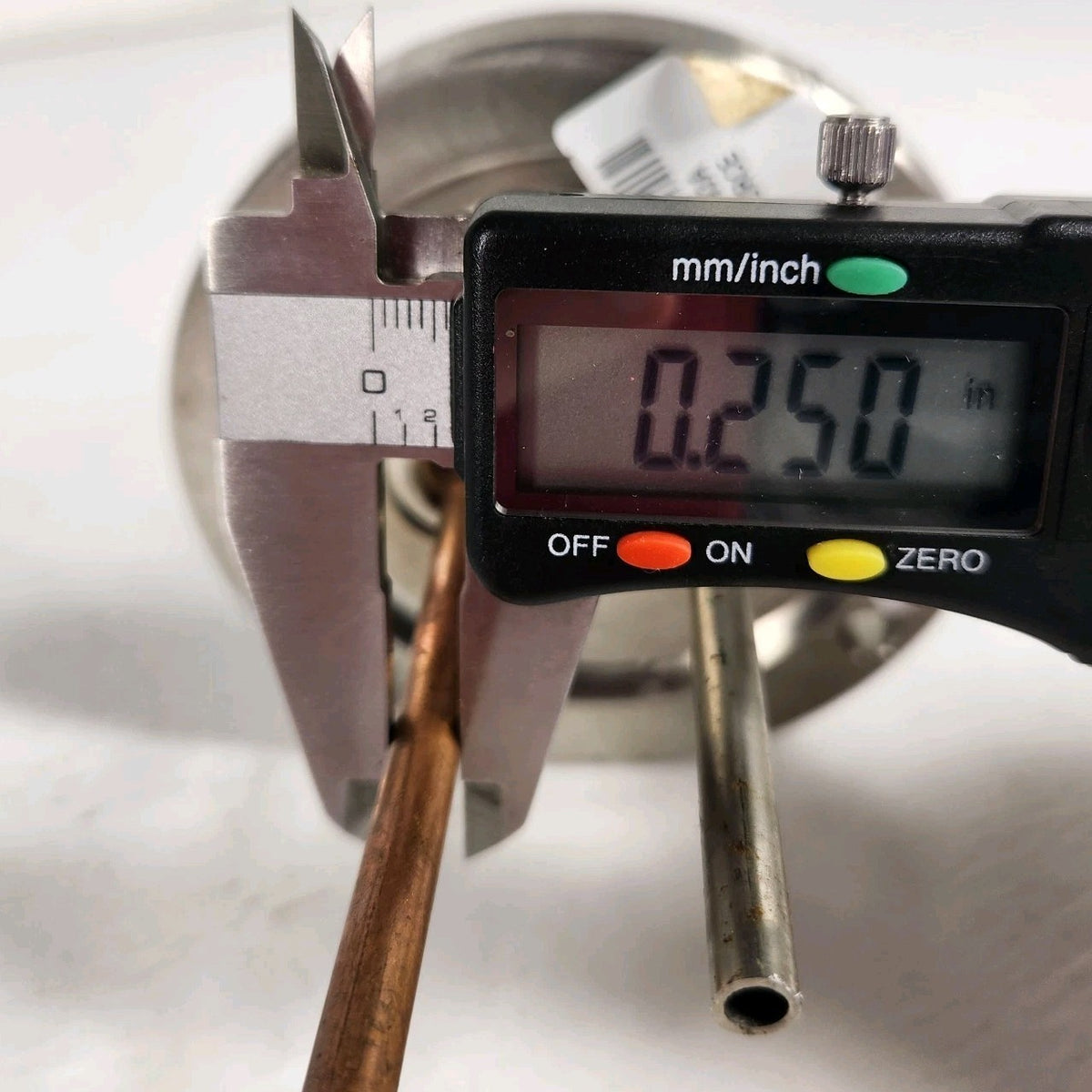 032008200 Ion Mill 4" Flange Gas & Copper Electrical Vacuum Feedthrough