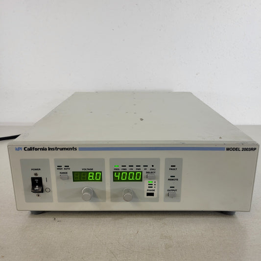 TESTED California Instruments 2003RP-115 2kVA 3-Phase AC Source 0-270V 5kHz