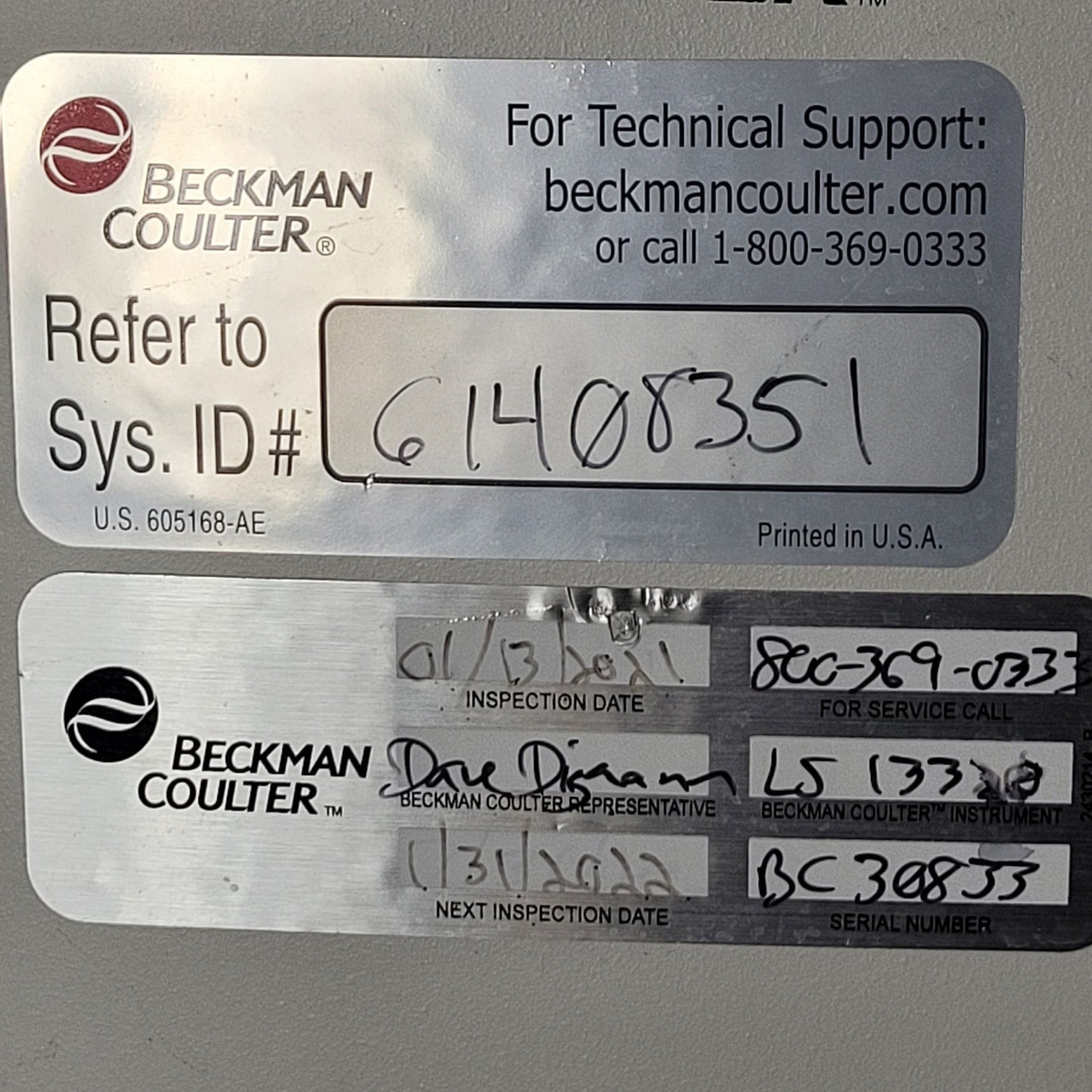 TESTED Beckman Coulter LS 13 320 Particle Size Analyzer w/ ALM Module & Computer