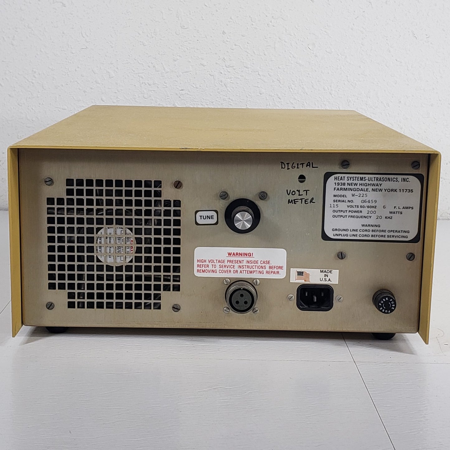TESTED Heat Systems W-225 Sonicator Ultrasonic Processor 200W 20kHz Pulse