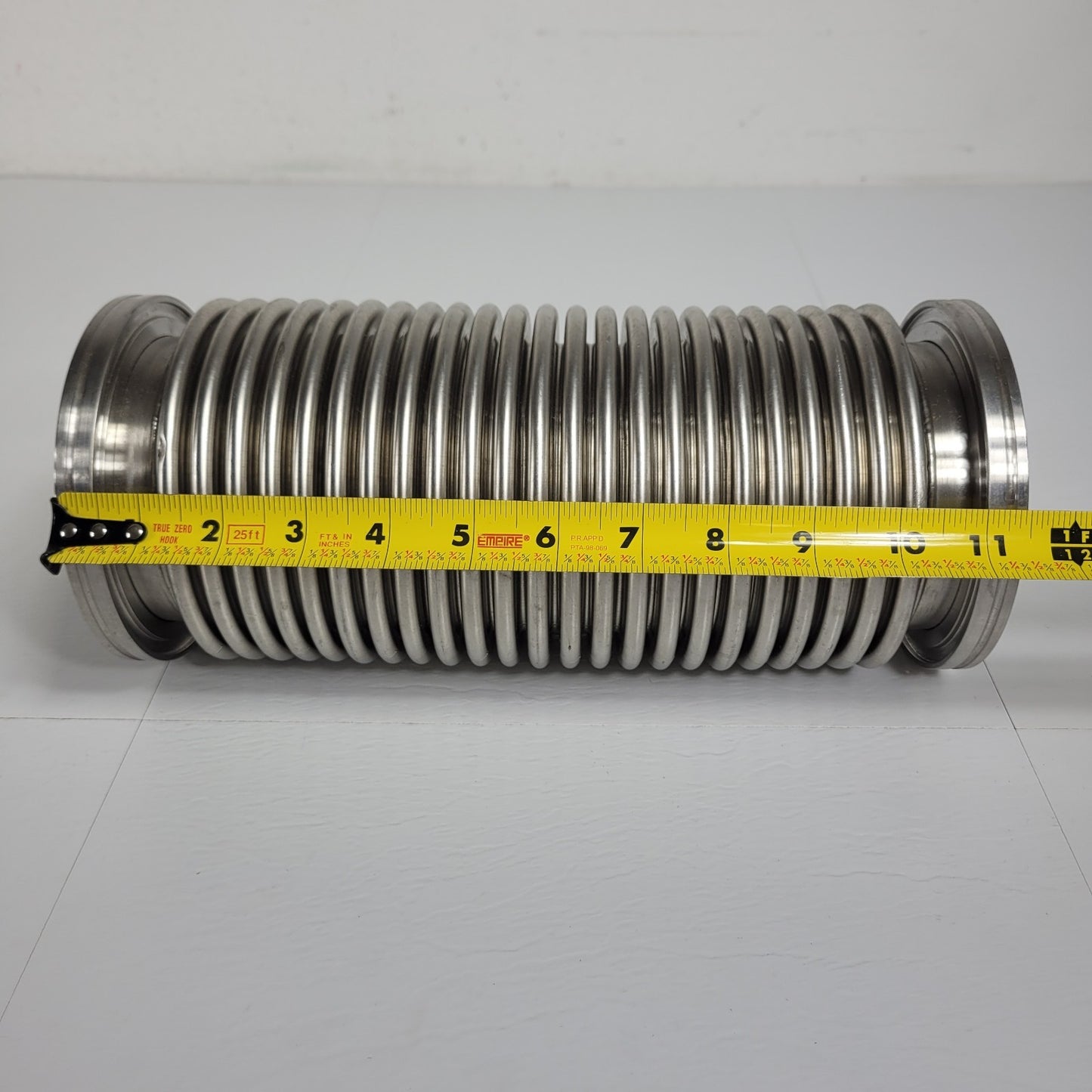 ISO-100K 100 K Bellows 11" Length UHV Ultra High Vacuum SS Stainless Steel Damp
