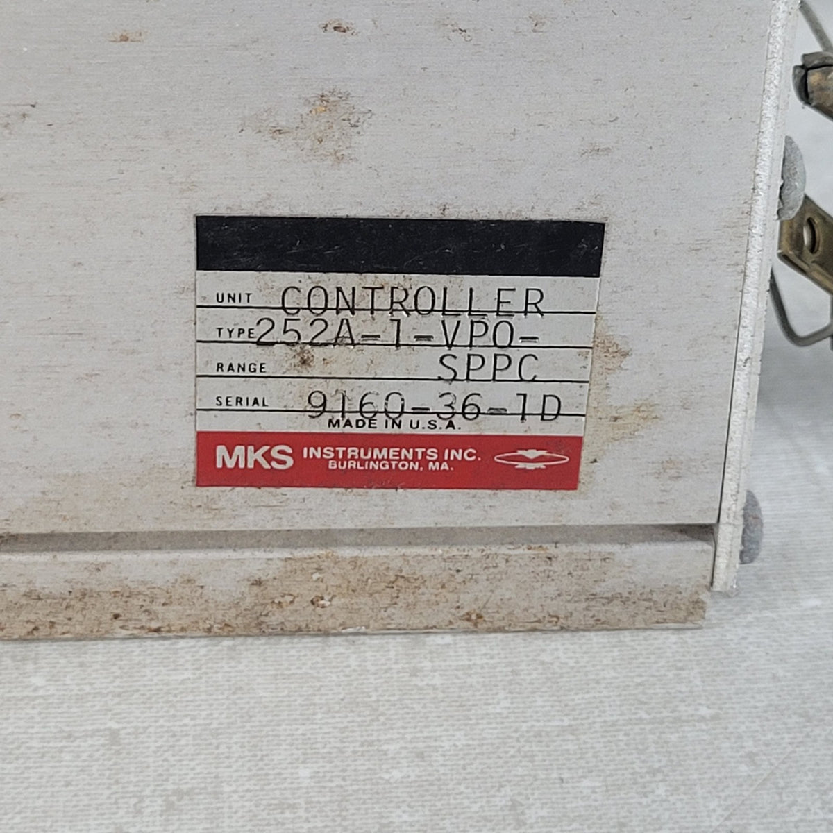 MKS Granville Phillips 252A-1-VPO-SPPC Exhaust Valve Controller Powers On