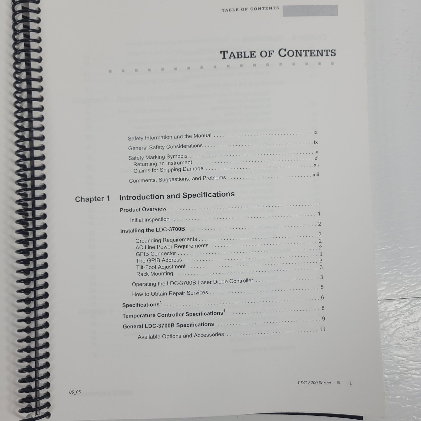 ILX Lightwave LDC-3700 Laser Diode Controllers Instruction Manual LDC-3712 3722B