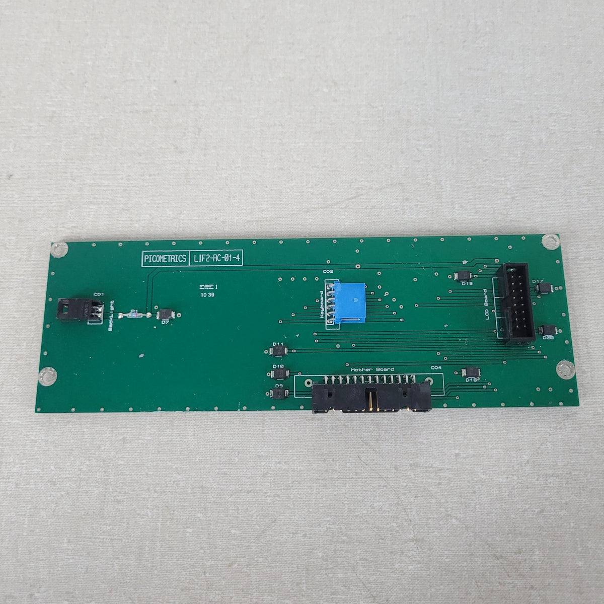 Picometrics LIF2-RC-01-4 LIF Detector LCD Interface Motherboard PCB