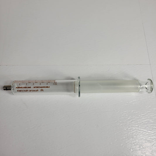 FORTUNA OPTIMA 30ml Glass Srng with Luer Lock Tip for Secure Connections