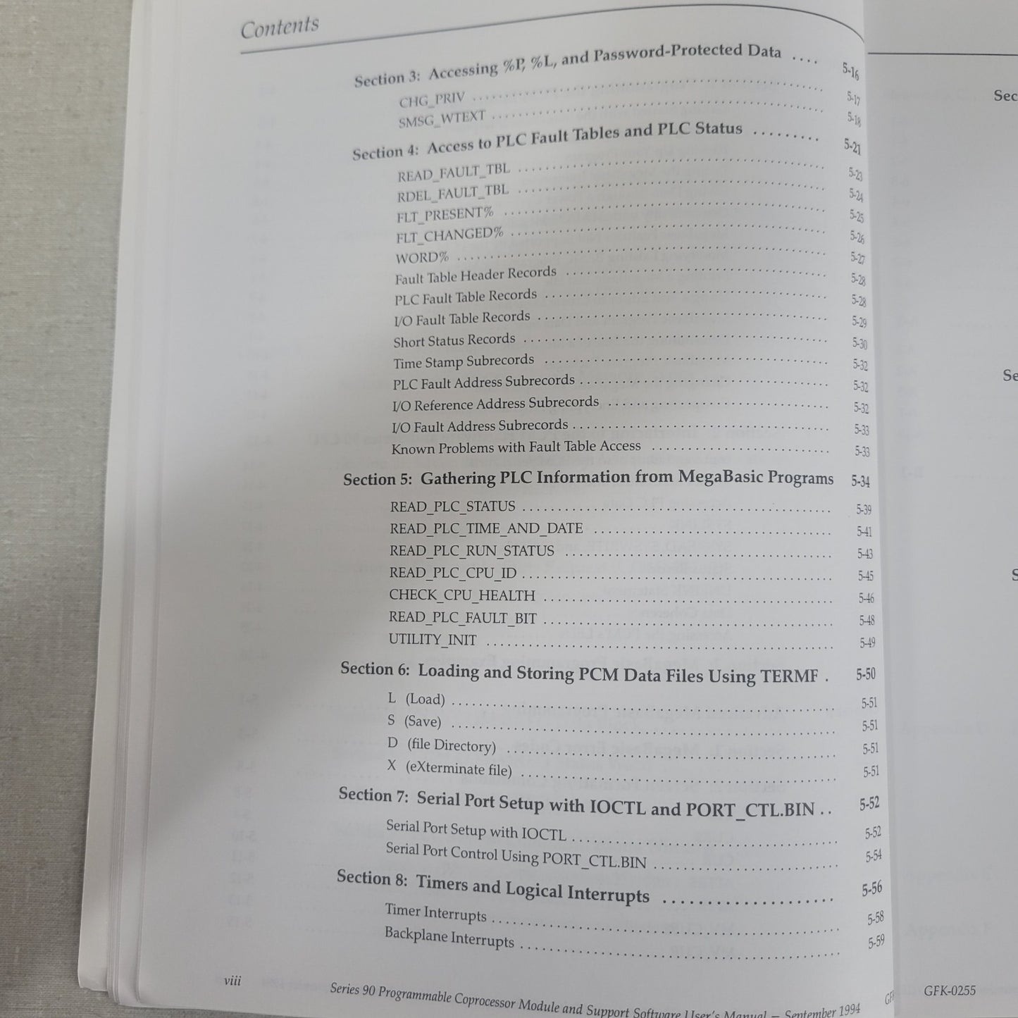 GE Fanuc GFK-0255H Series 90 PCM Coprocessor Module Support Software User Manual