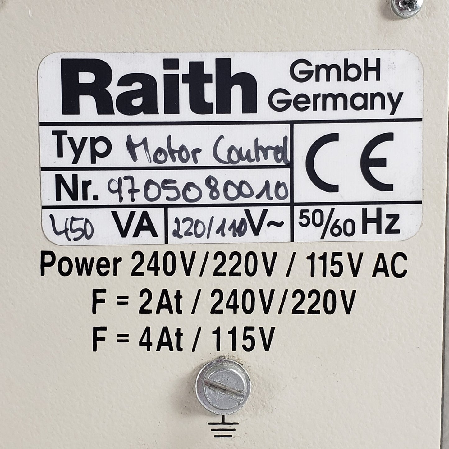 RAITH ESCOSY 6109 High-Vacuum CNC Stage Controller w/Multiaxis Manipulator Motor