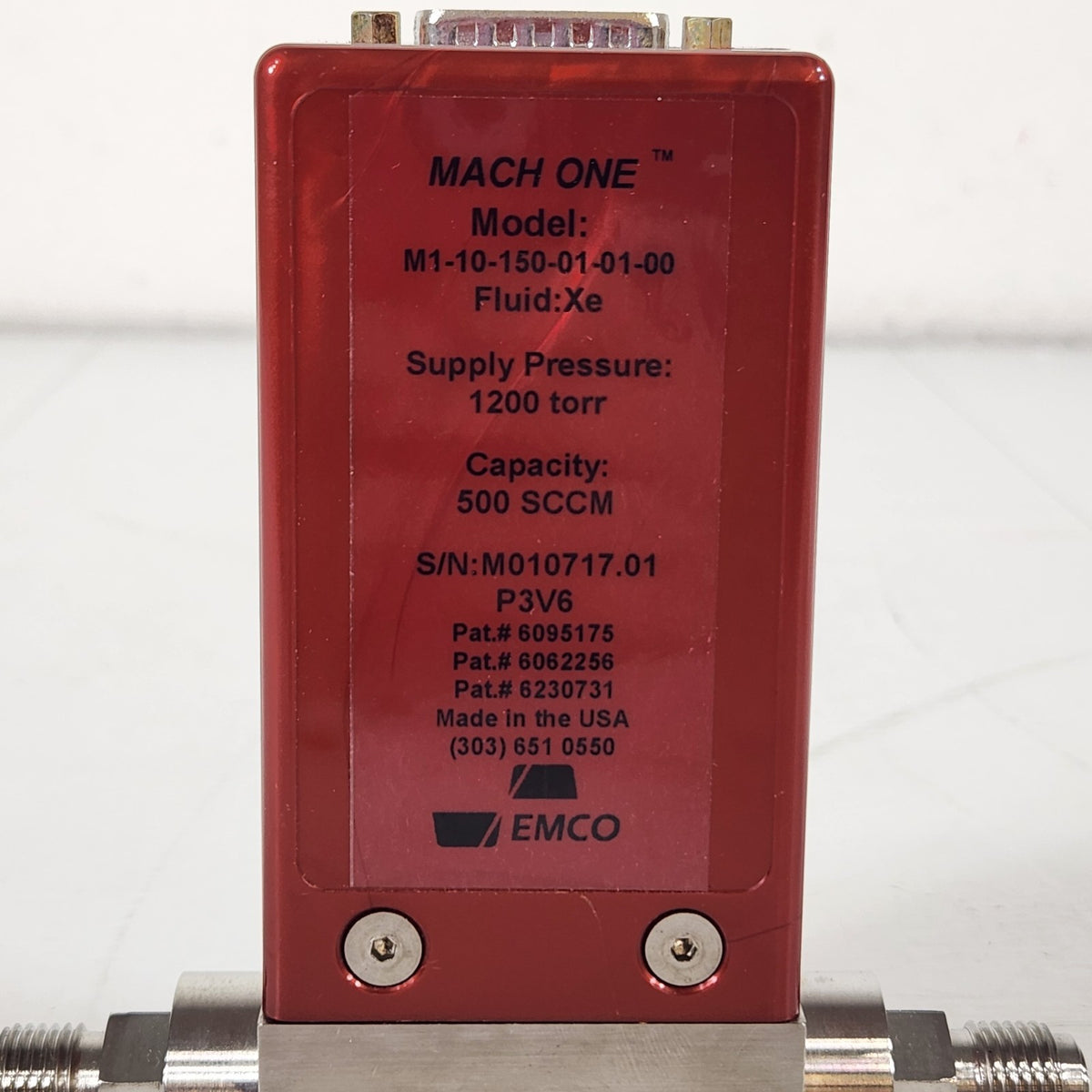 EMCO MACH ONE M1-10-150-01-01-00 500 SCCM Xe Xenon Mass Flow Controller MFC