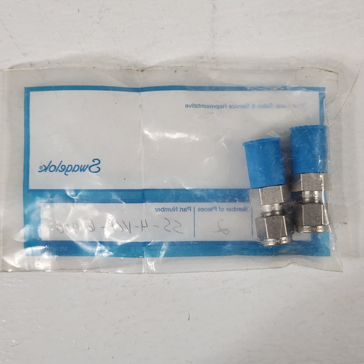 Swagelok SS-4-VCR-6-400 2-Pack 1/4" Male VCR x 1/4" Tube Fitting 316 SS