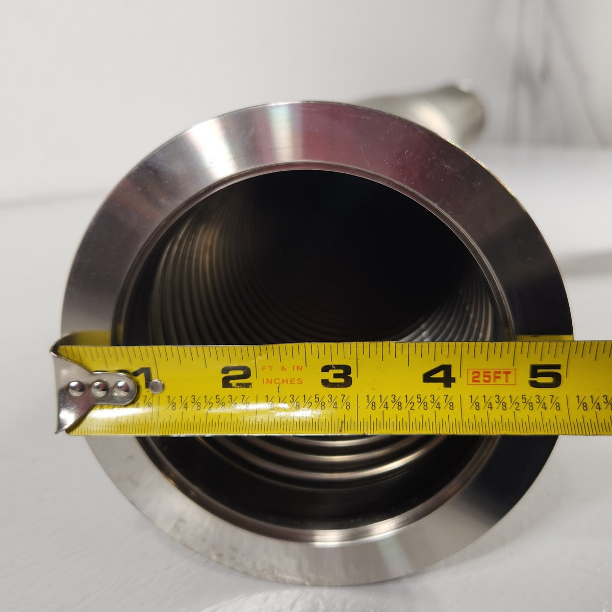 4FT 48" ISO100 K NW100 Stainless Steel Flexible Vacuum Bellows Hose 4" ID