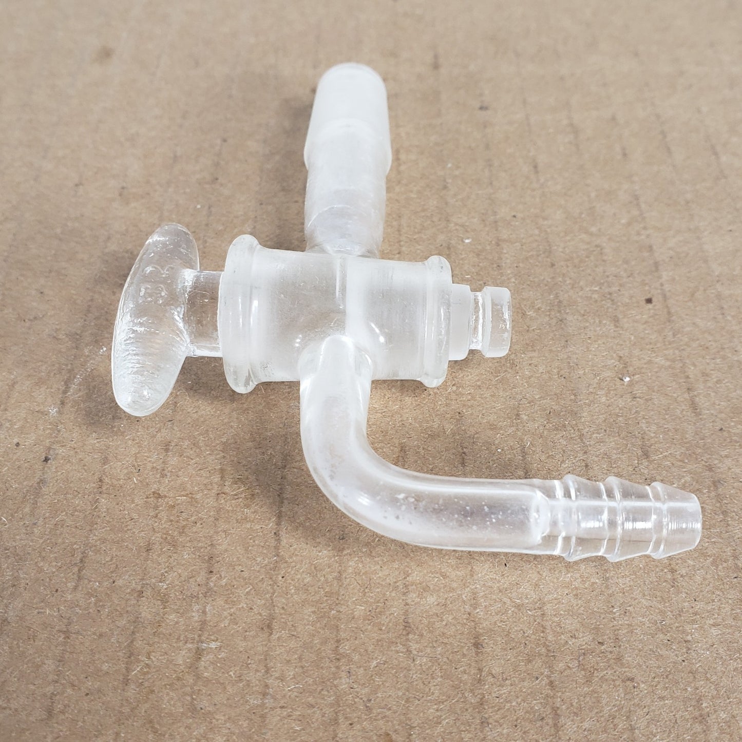 Lot 2 Chemglass CG-1028-14 CG-1030-14 Flow Control Adapters 14/20 Hose