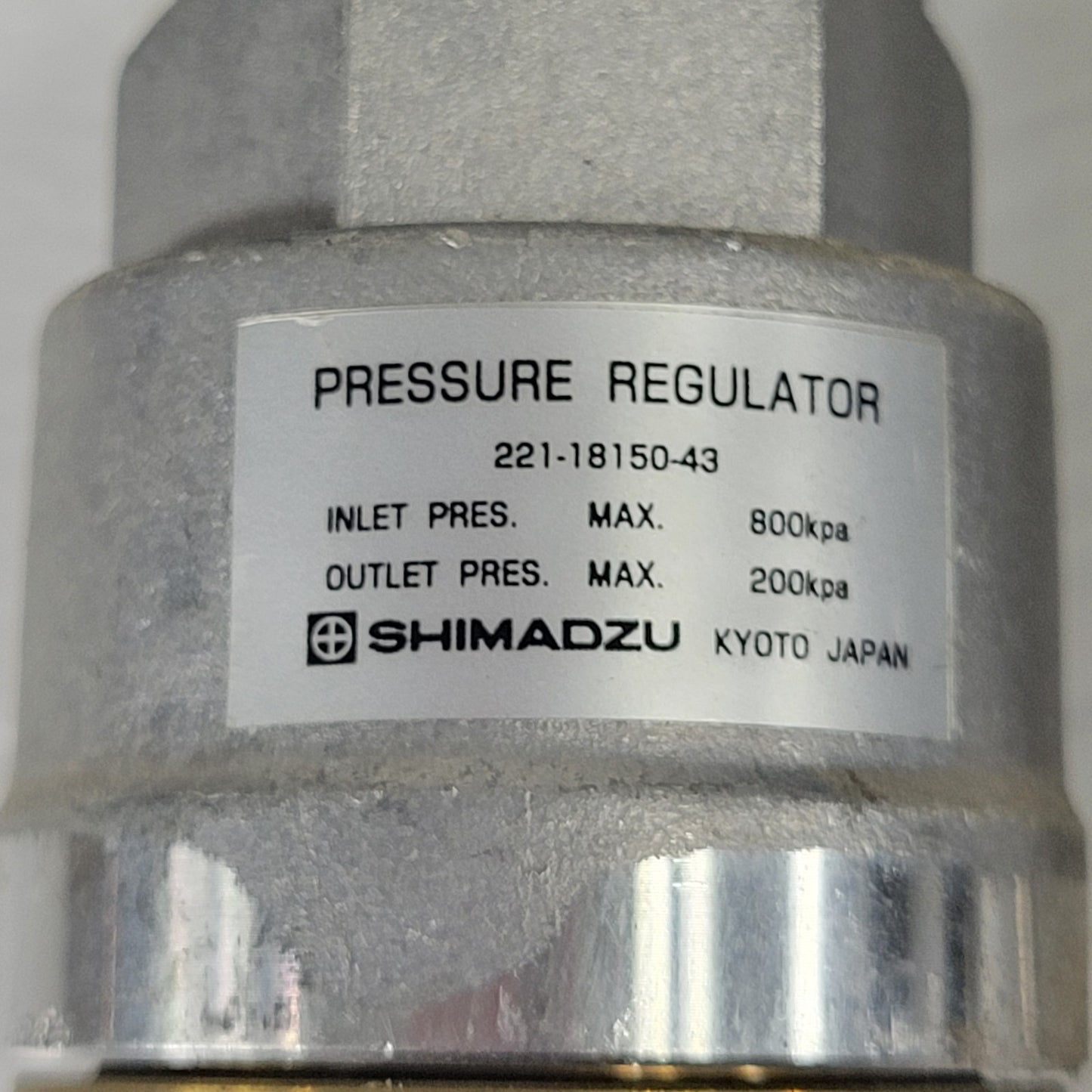 Shimadzu 221-75049-44 Make Up Gas Regulator & Pressure Gauge 221-18150-43 Assy
