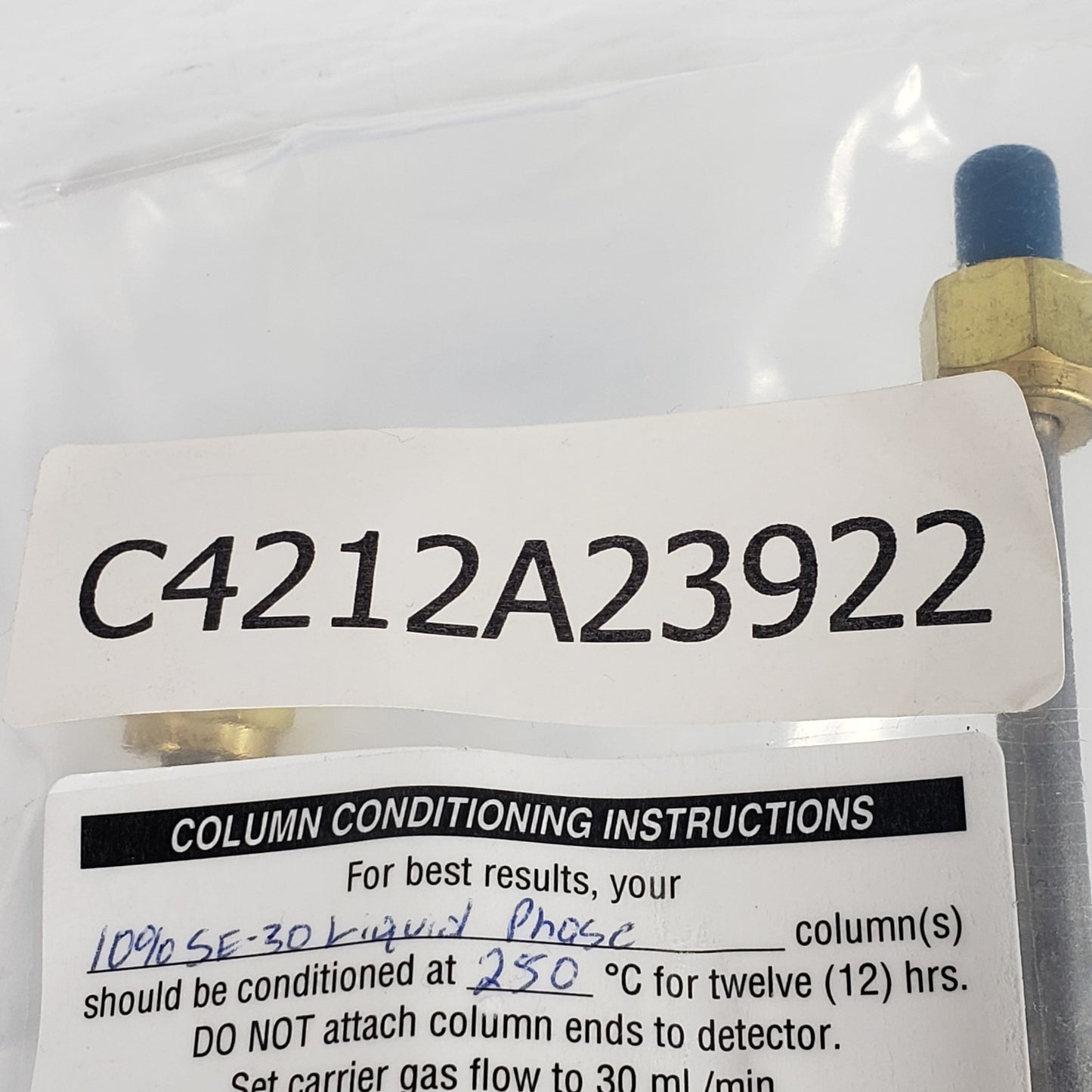 GOW-MAC C4212A13922 Stainless Steel Gas Chromatography Column for Complex Mixes