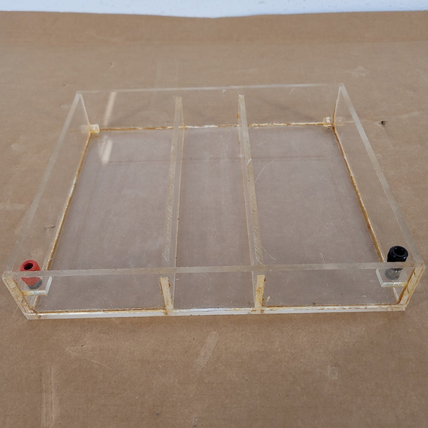 Acrylic Horizontal Gel Electrophoresis Chamber Tank w/ Banana Power Leads