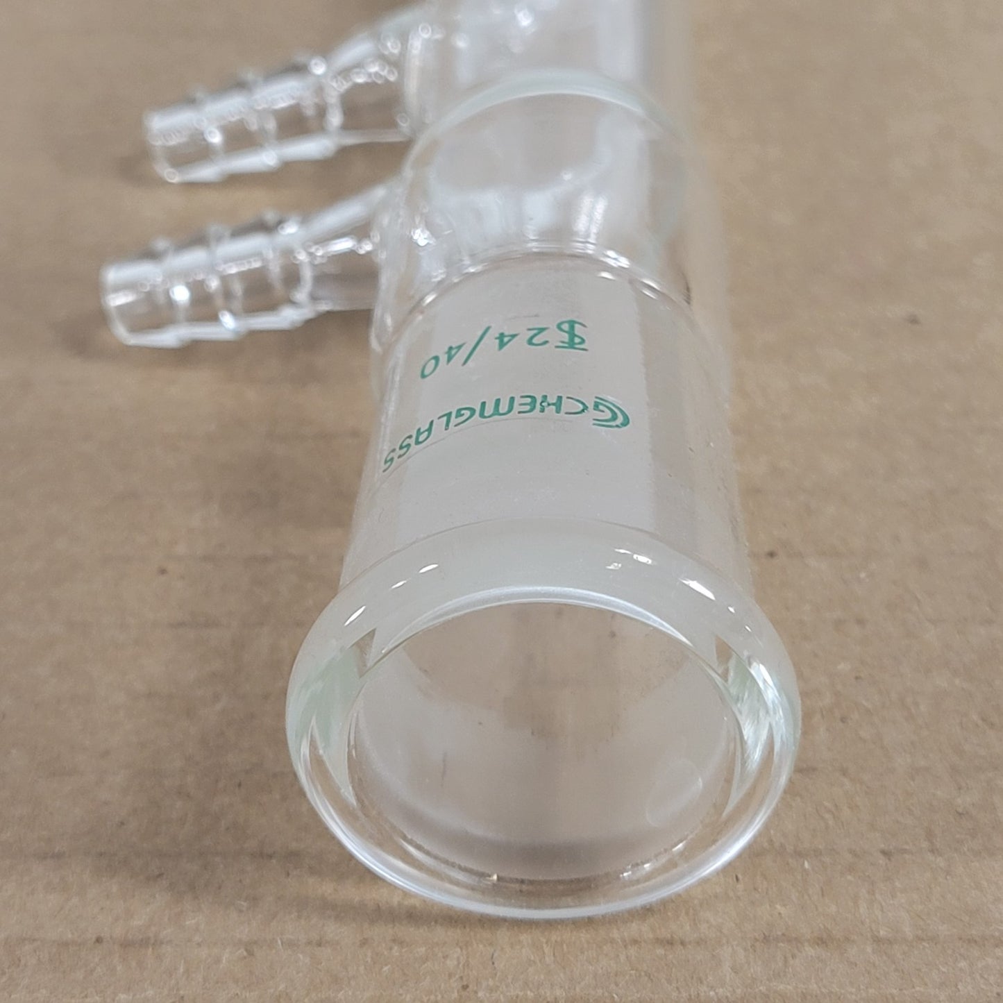 Chemglass CG-1213-05 Style-B Jacketed Coiled Reflux Condenser CN 24/40 300mm