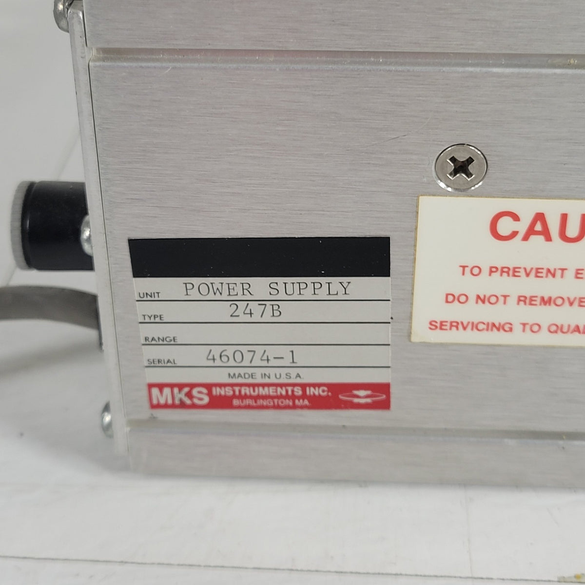 MKS Granville Phillips 247B 4-Channel Mass Flow Controller Power Supply Readout