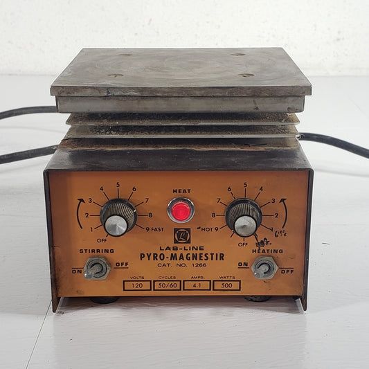 VINTAGE LABLINE 1266 Pyro-Magnestir, Stirrer and Hot Plate for Laboratory Use