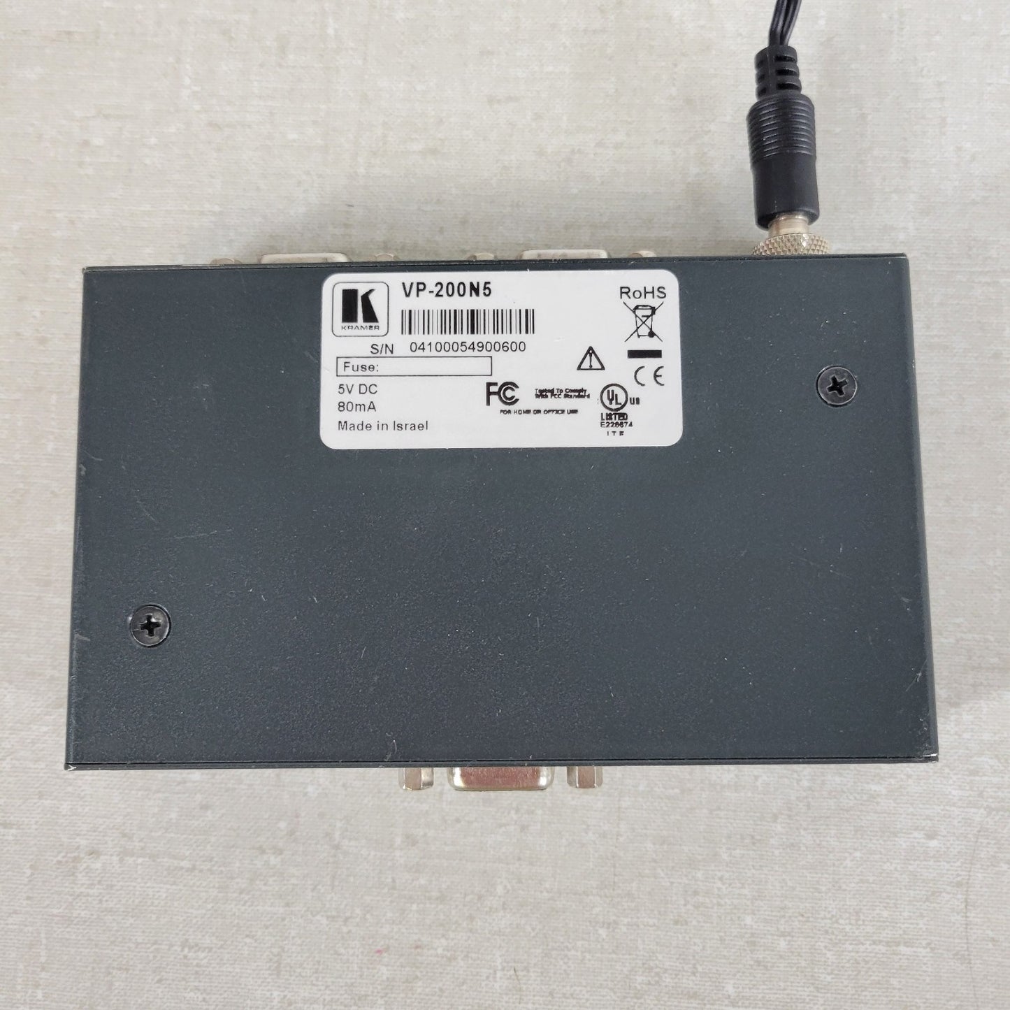 KRAMER VP-200N5 1:2 High Resolution UXGA DA, 15 Pin In: Two Out, No Power Supply