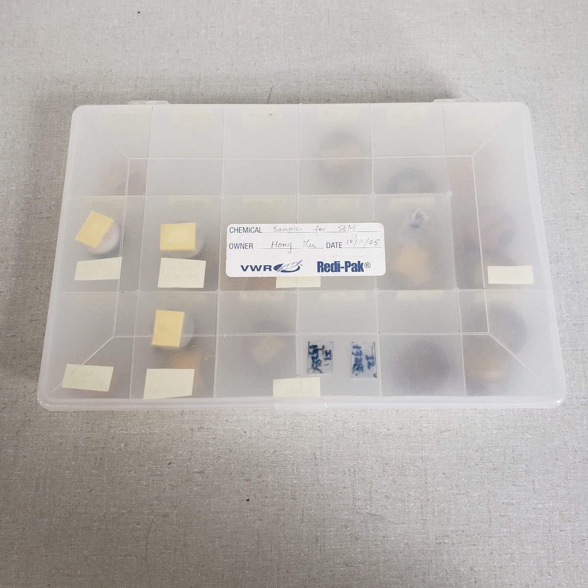 LOT OF 20 Assorted SEM Sample Stubs Pucks Specimen Mounts Electron Microscope
